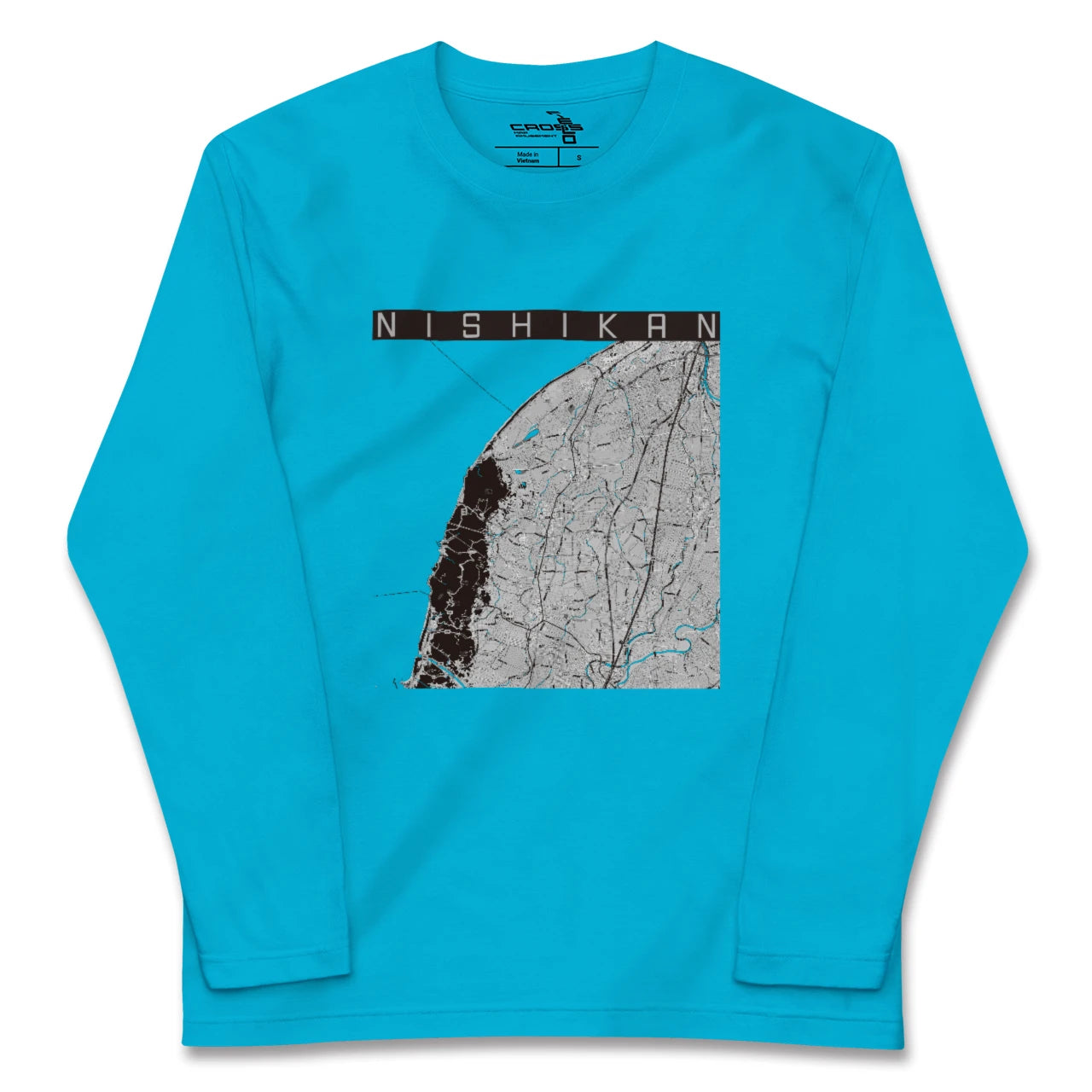 【西蒲(新潟県)】地図柄ロングスリーブTシャツ