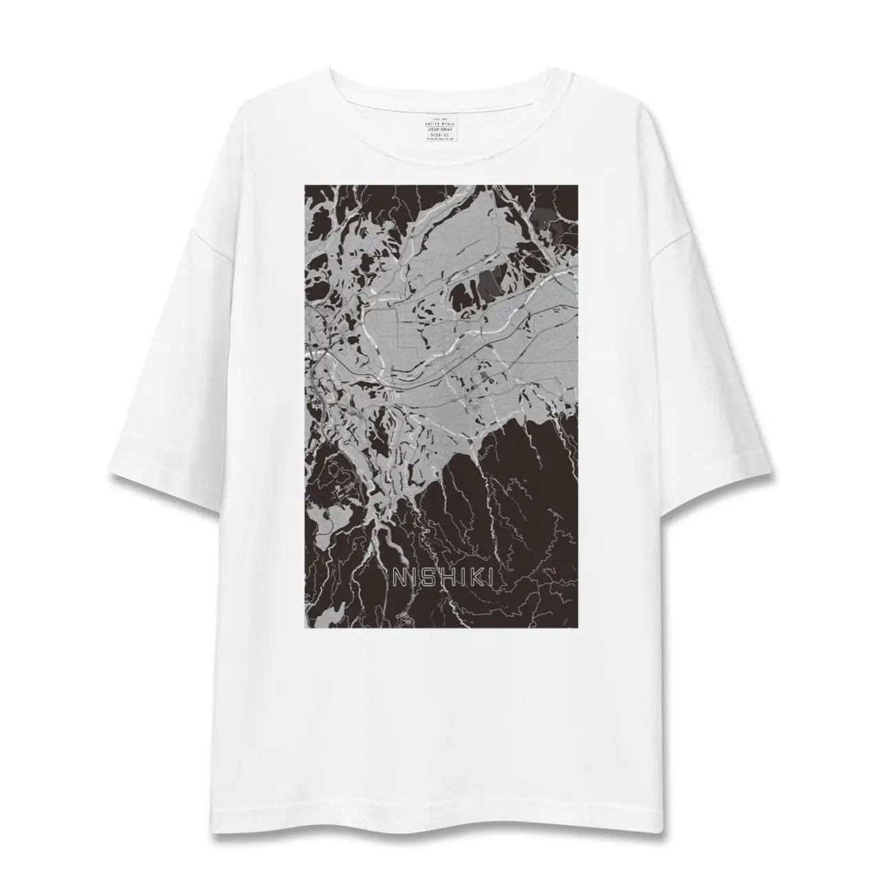 【錦(熊本県)】地図柄ビッグシルエットTシャツ
