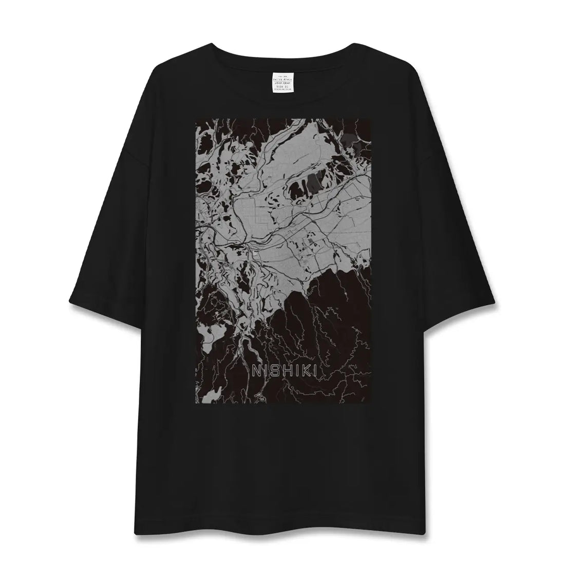 【錦(熊本県)】地図柄ビッグシルエットTシャツ