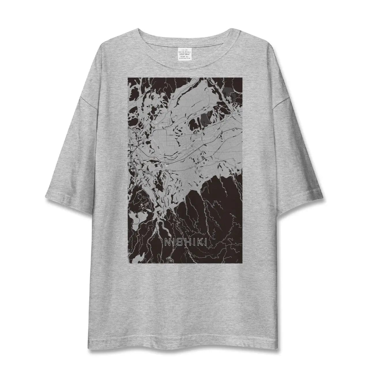 【錦(熊本県)】地図柄ビッグシルエットTシャツ