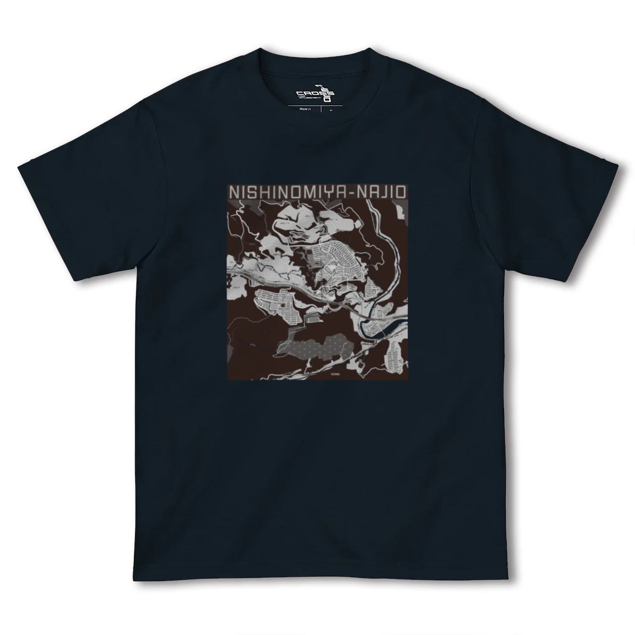 【西宮名塩(兵庫県)】地図柄ヘビーウェイトTシャツ