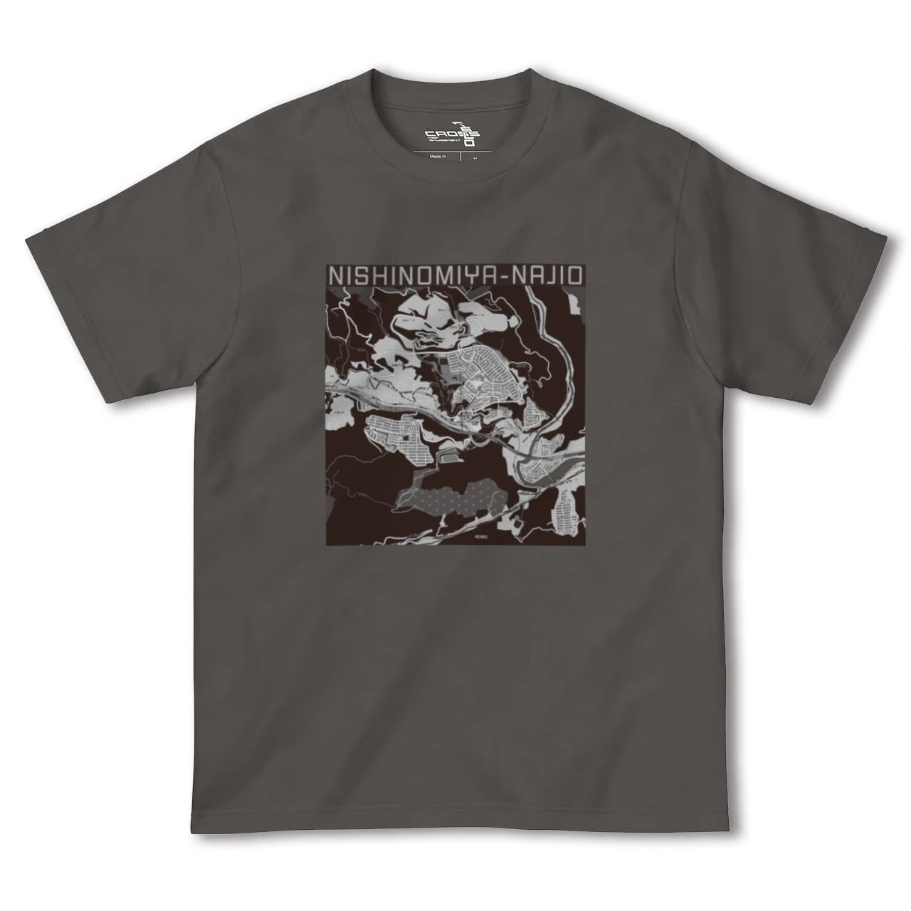 【西宮名塩(兵庫県)】地図柄ヘビーウェイトTシャツ