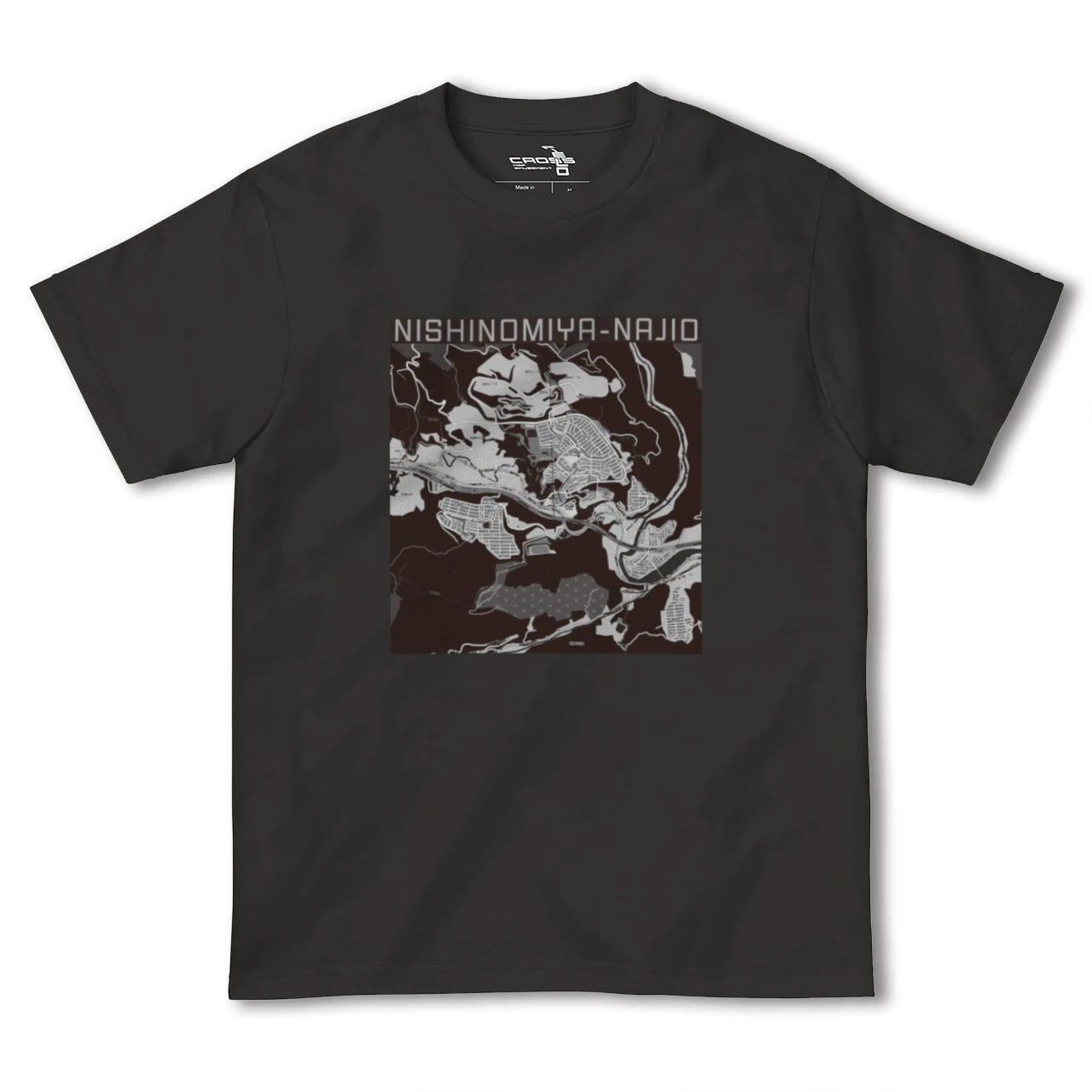 【西宮名塩(兵庫県)】地図柄ヘビーウェイトTシャツ