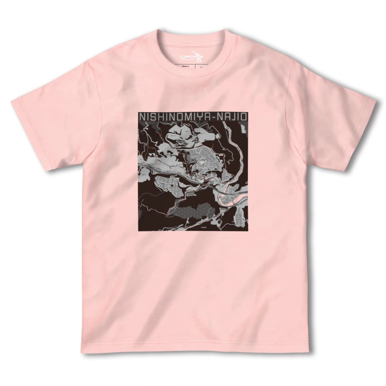 【西宮名塩(兵庫県)】地図柄ヘビーウェイトTシャツ