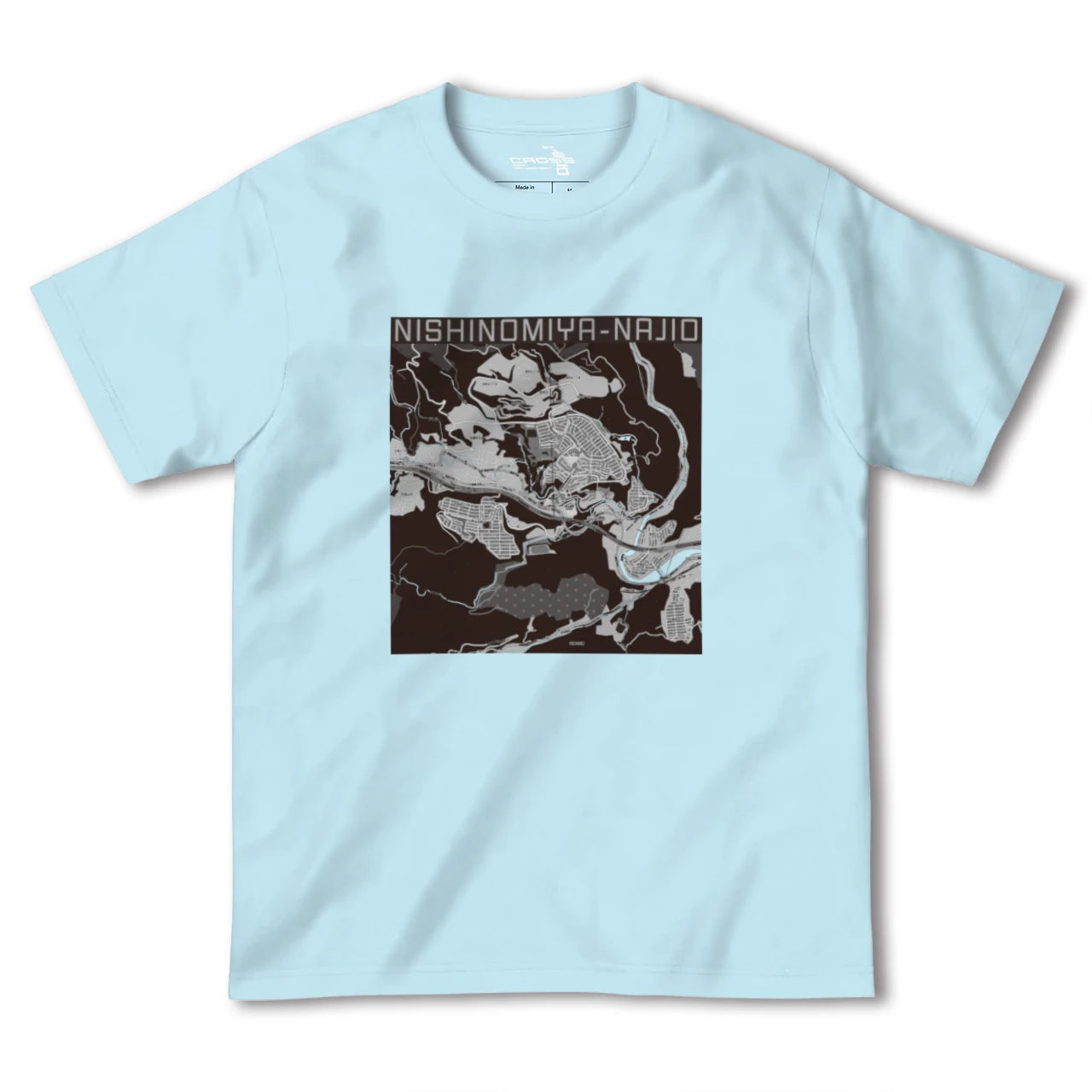 【西宮名塩(兵庫県)】地図柄ヘビーウェイトTシャツ