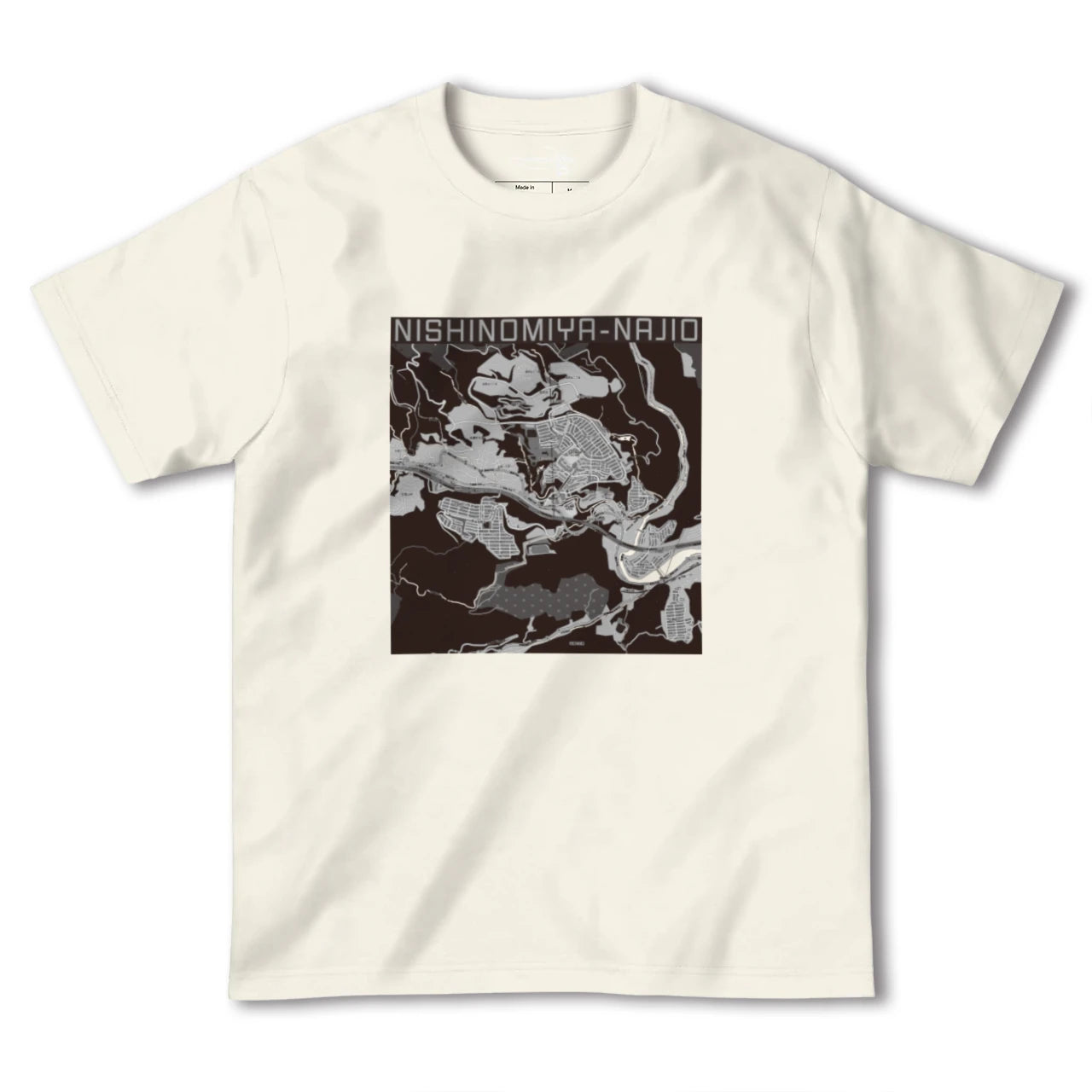 【西宮名塩(兵庫県)】地図柄ヘビーウェイトTシャツ