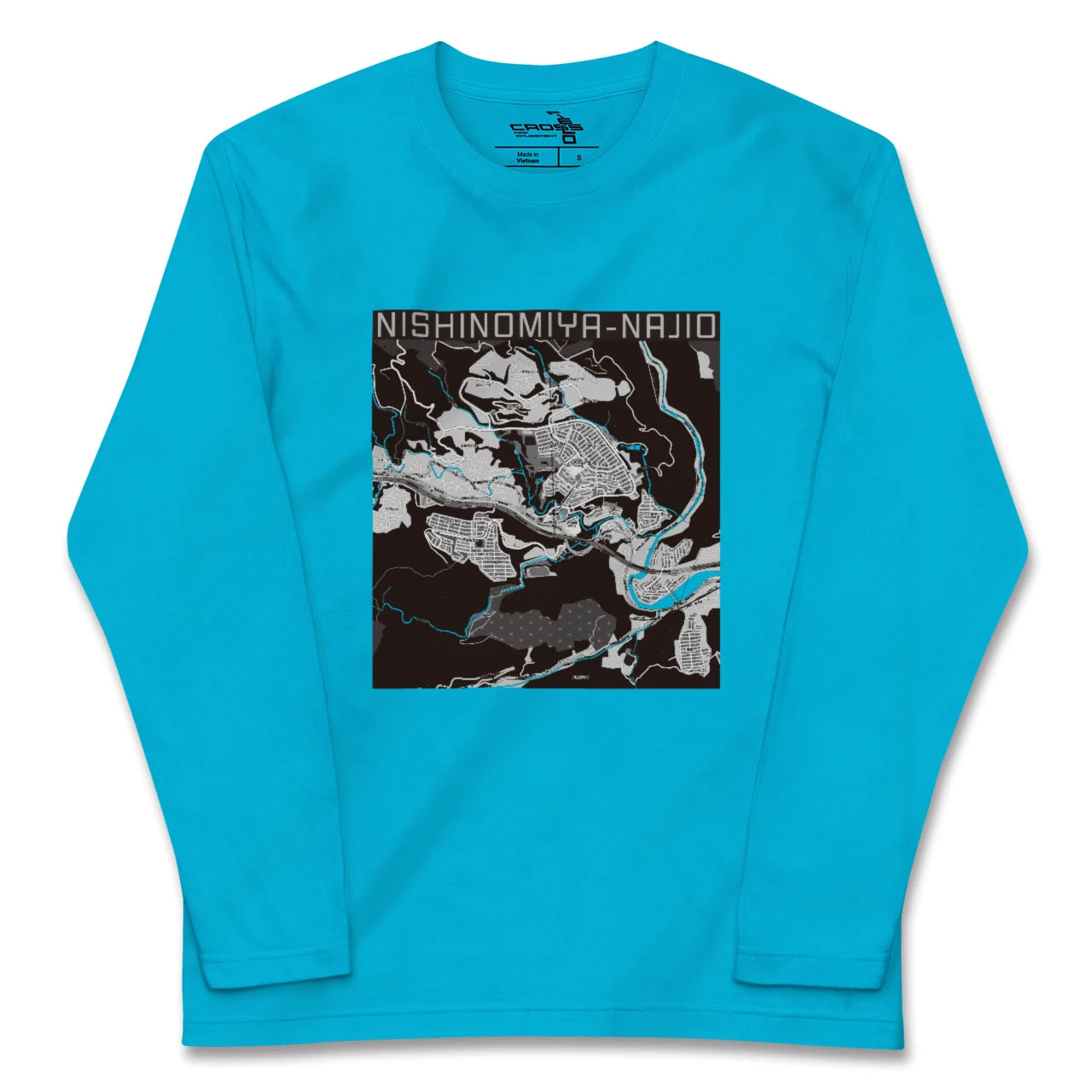 【西宮名塩(兵庫県)】地図柄ロングスリーブTシャツ