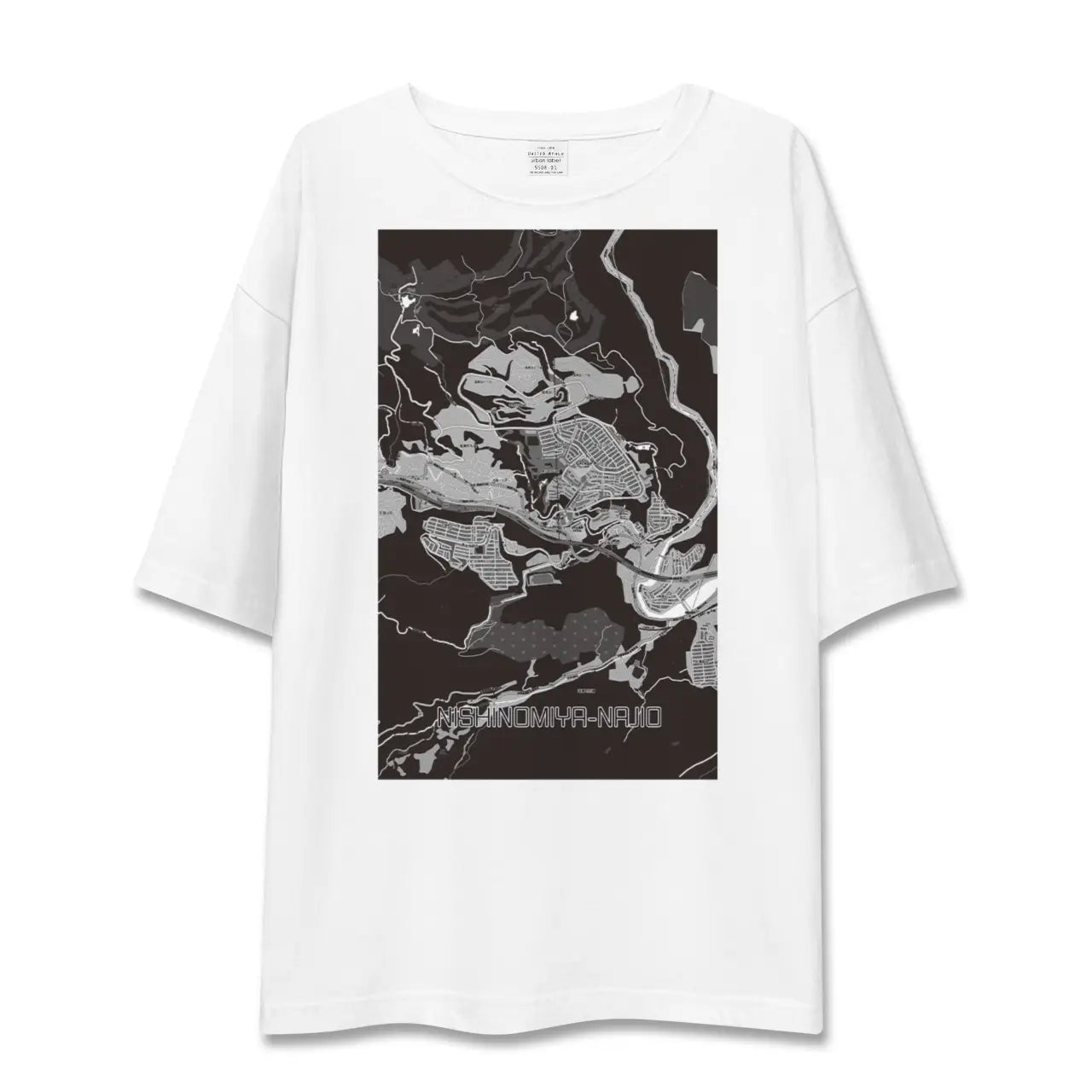 【西宮名塩(兵庫県)】地図柄ビッグシルエットTシャツ