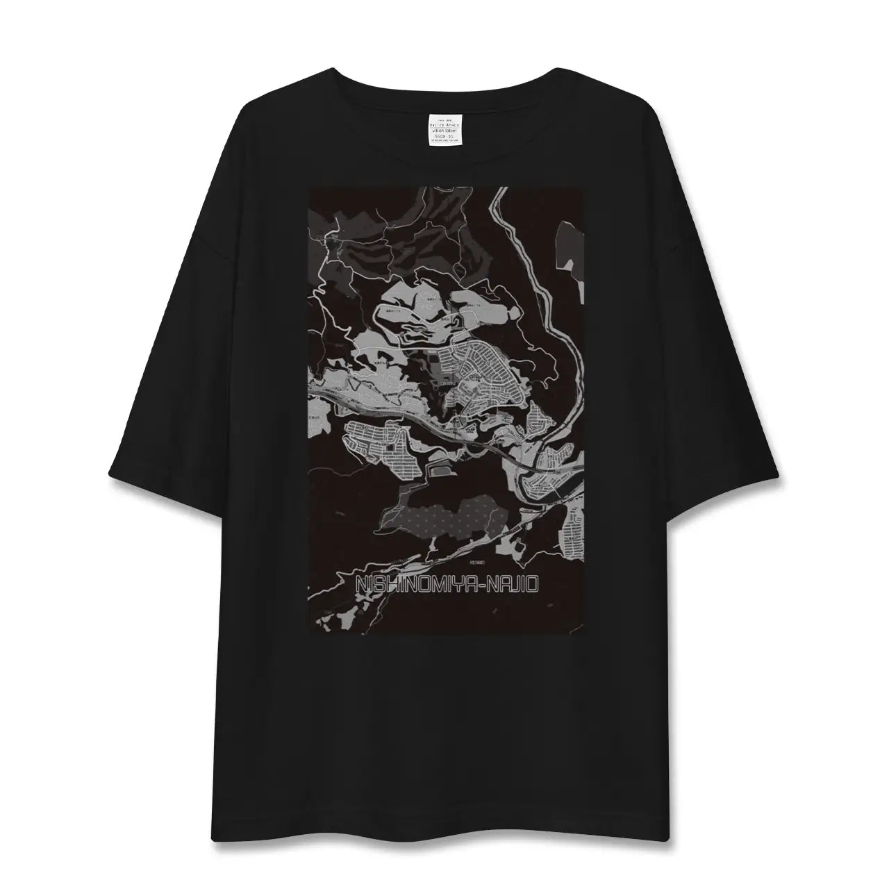 【西宮名塩(兵庫県)】地図柄ビッグシルエットTシャツ
