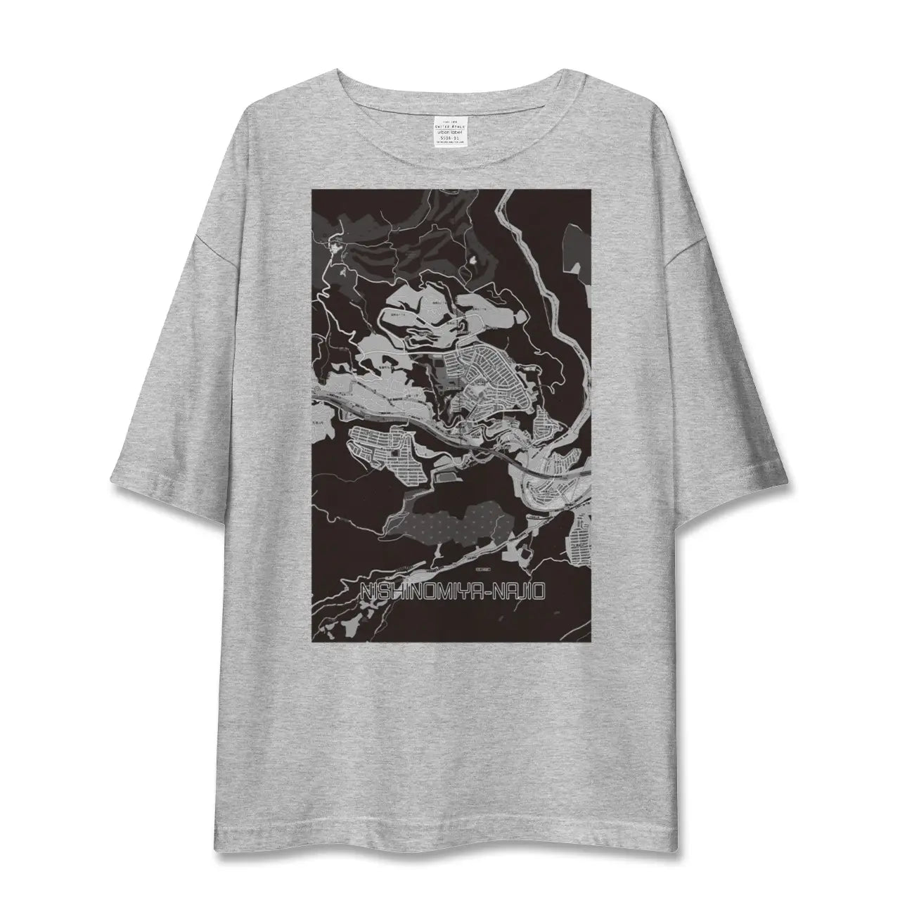 【西宮名塩(兵庫県)】地図柄ビッグシルエットTシャツ