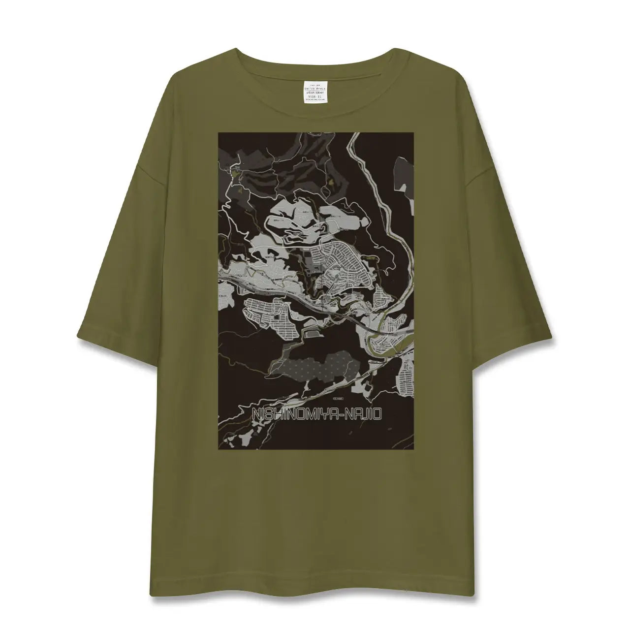 【西宮名塩(兵庫県)】地図柄ビッグシルエットTシャツ