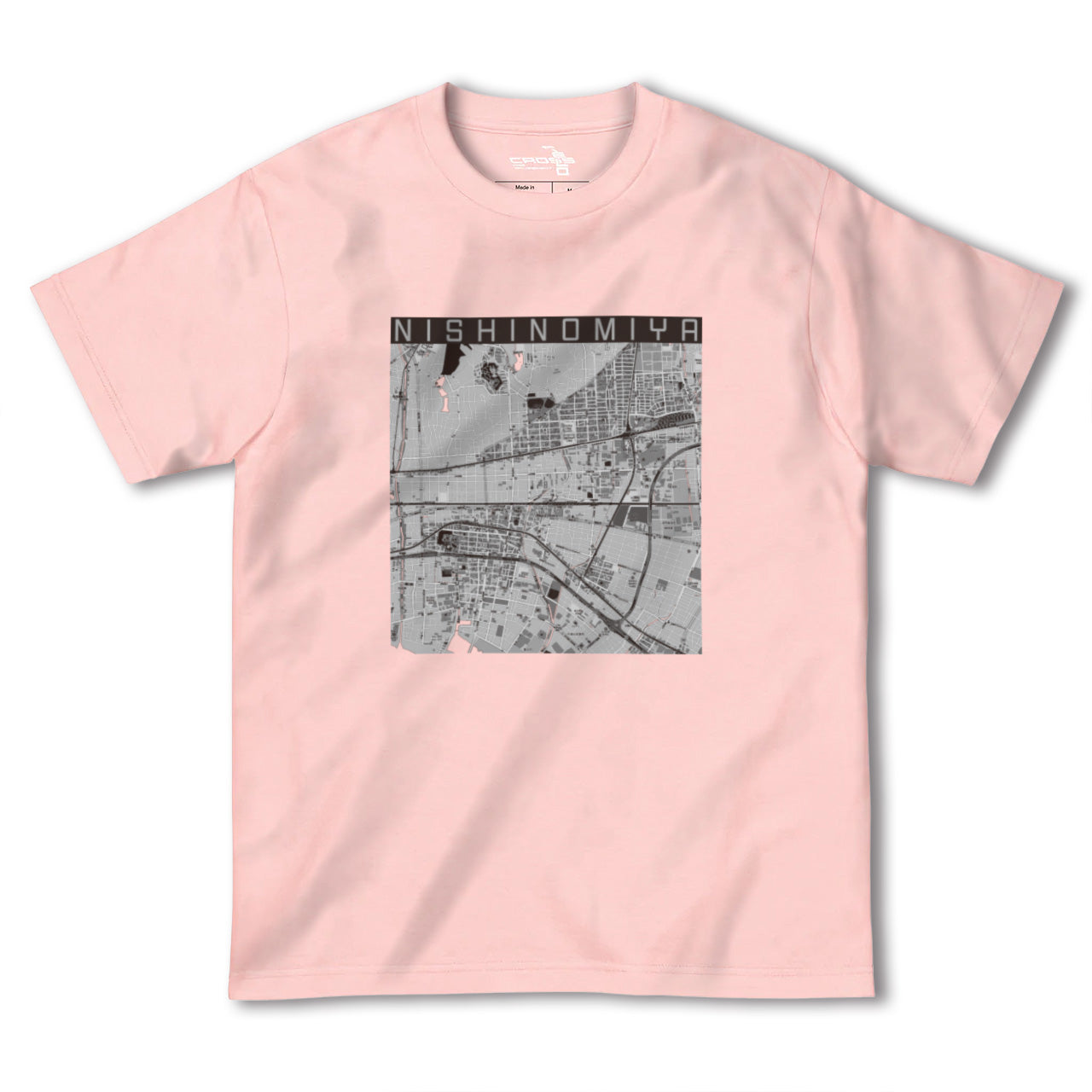 【西宮(兵庫県)】地図柄ヘビーウェイトTシャツ