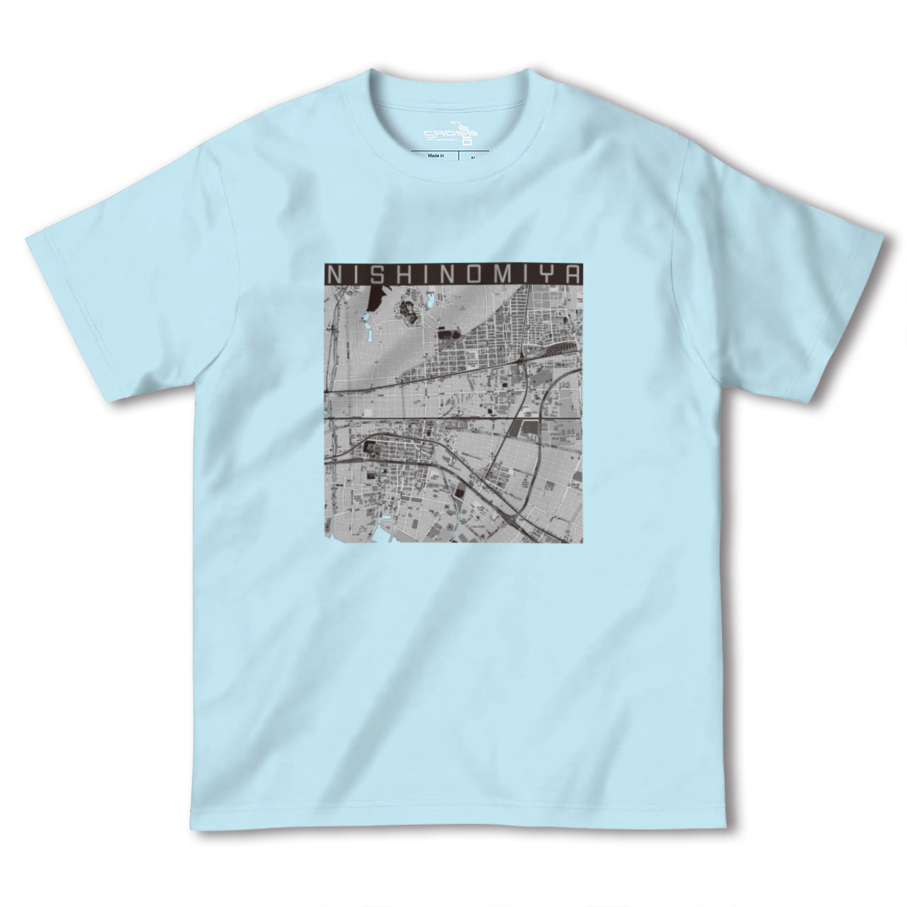 【西宮(兵庫県)】地図柄ヘビーウェイトTシャツ