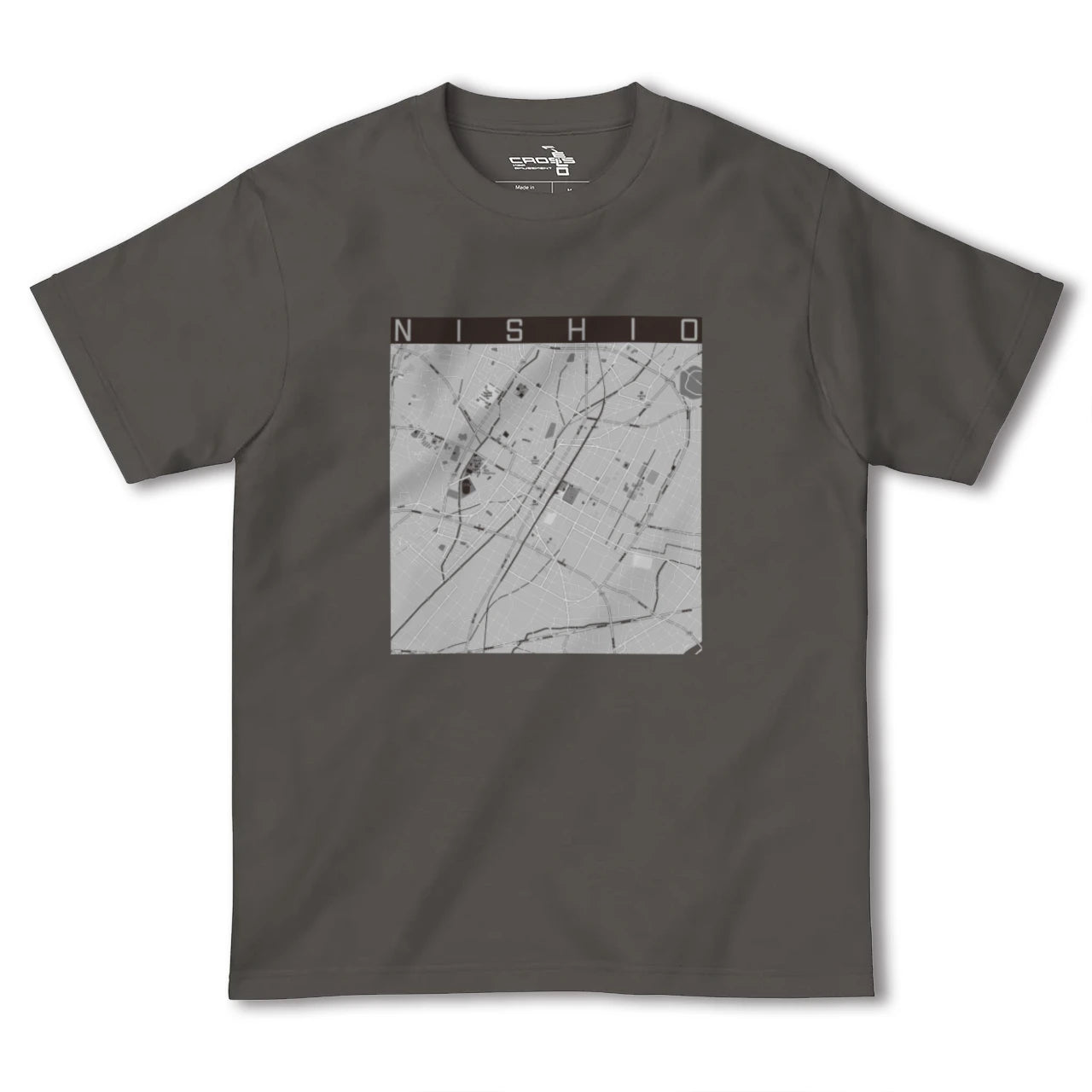 【西尾(愛知県)】地図柄ヘビーウェイトTシャツ
