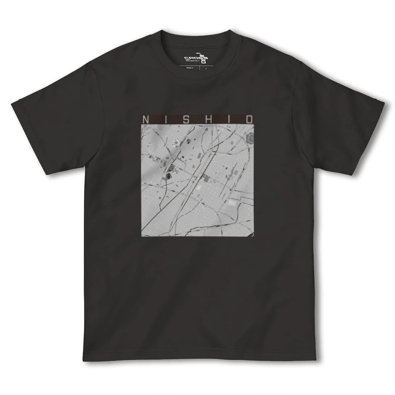 【西尾(愛知県)】地図柄ヘビーウェイトTシャツ