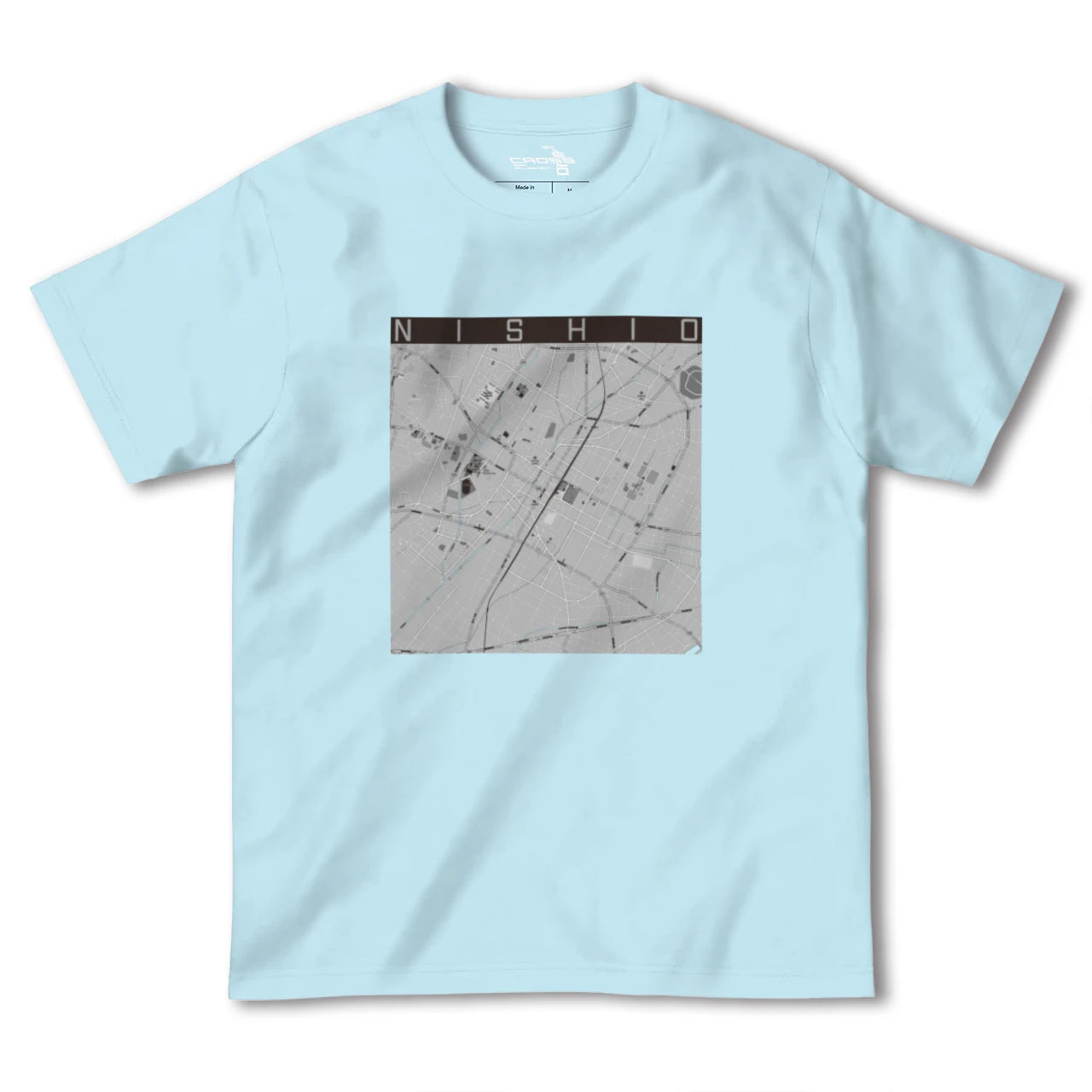 【西尾(愛知県)】地図柄ヘビーウェイトTシャツ