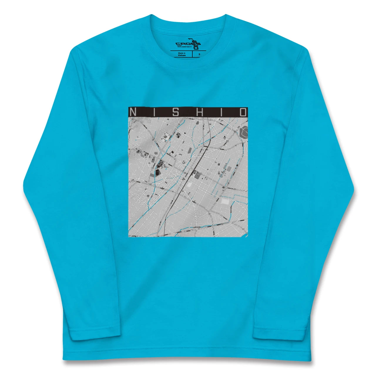 【西尾(愛知県)】地図柄ロングスリーブTシャツ