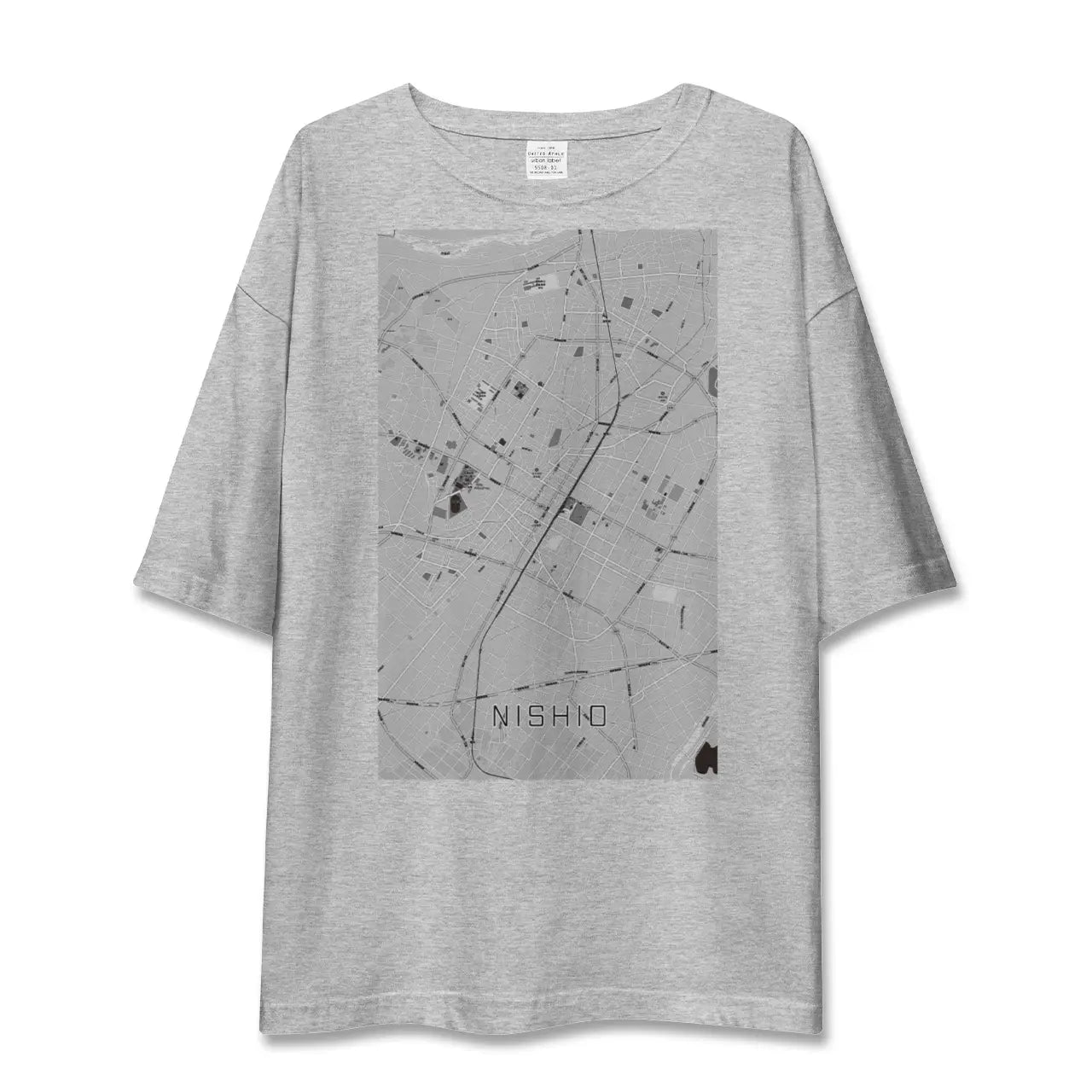 【西尾(愛知県)】地図柄ビッグシルエットTシャツ