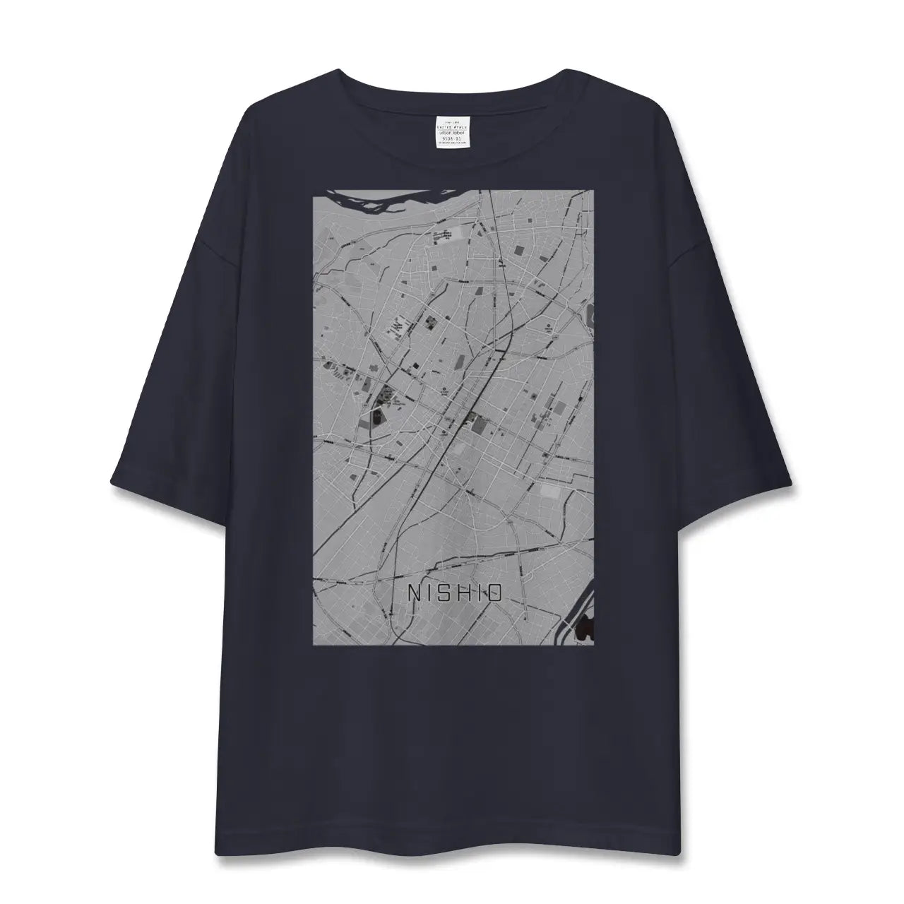 【西尾(愛知県)】地図柄ビッグシルエットTシャツ