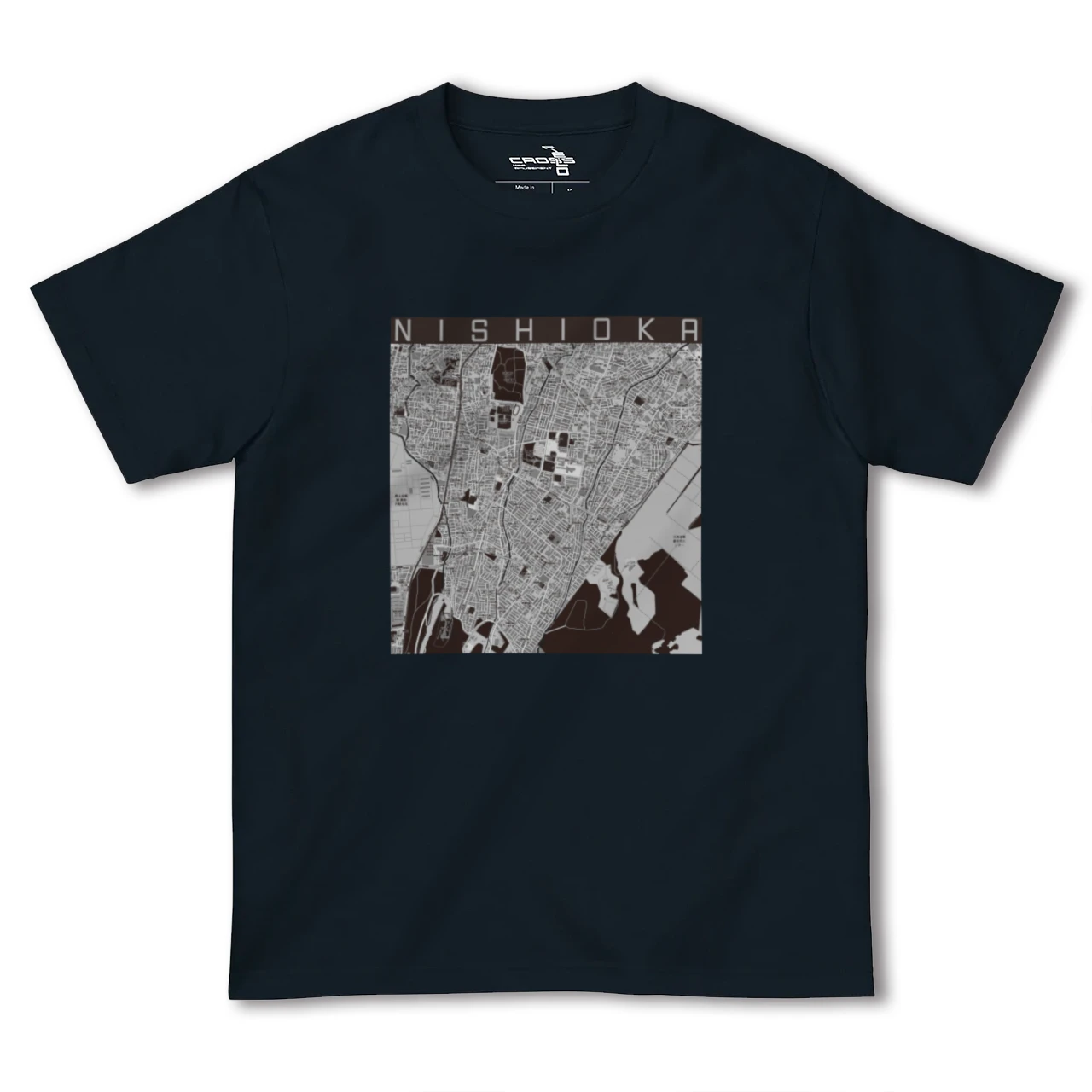 【西岡(北海道)】地図柄ヘビーウェイトTシャツ