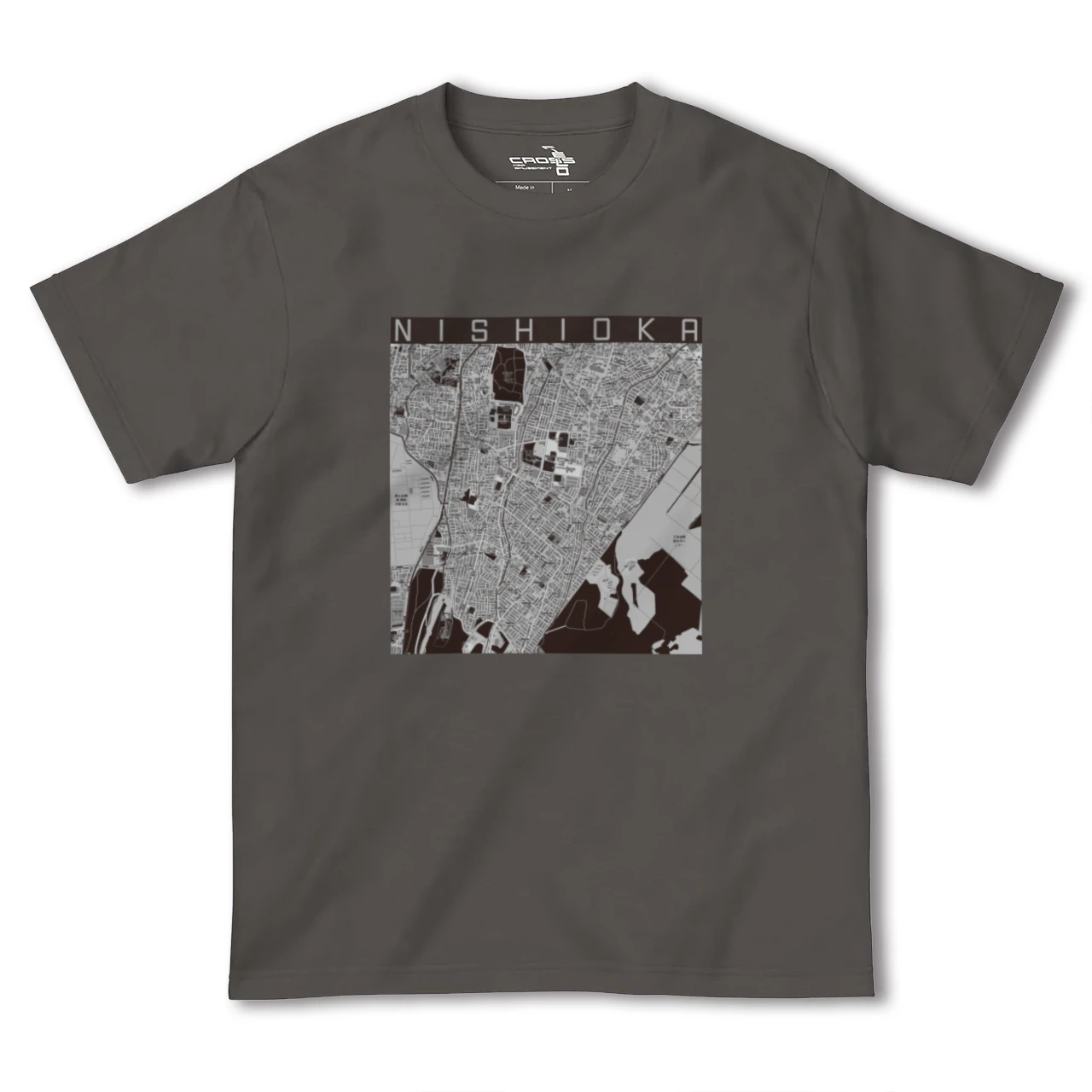 【西岡(北海道)】地図柄ヘビーウェイトTシャツ