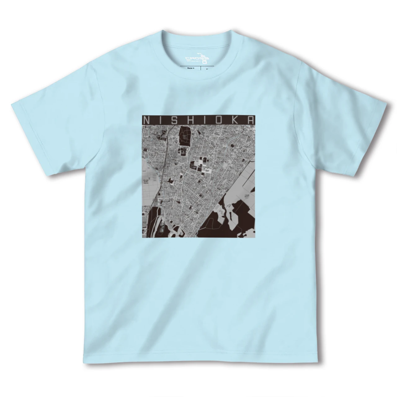 【西岡(北海道)】地図柄ヘビーウェイトTシャツ