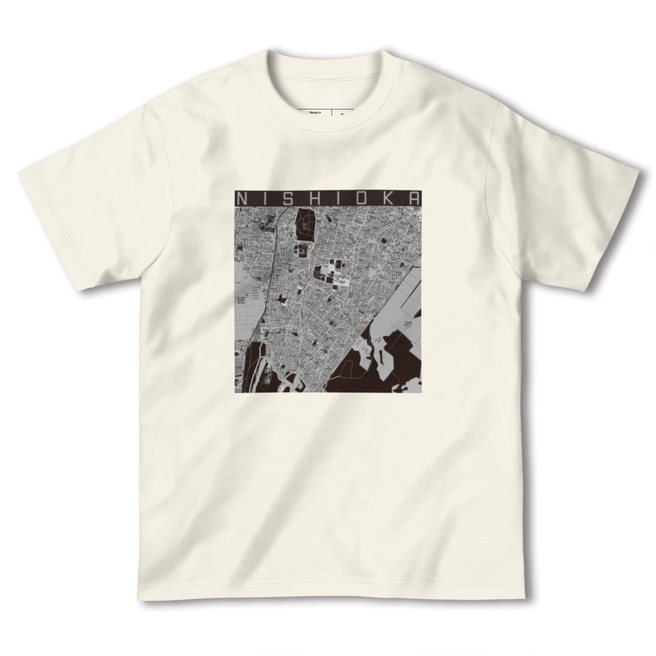 【西岡(北海道)】地図柄ヘビーウェイトTシャツ