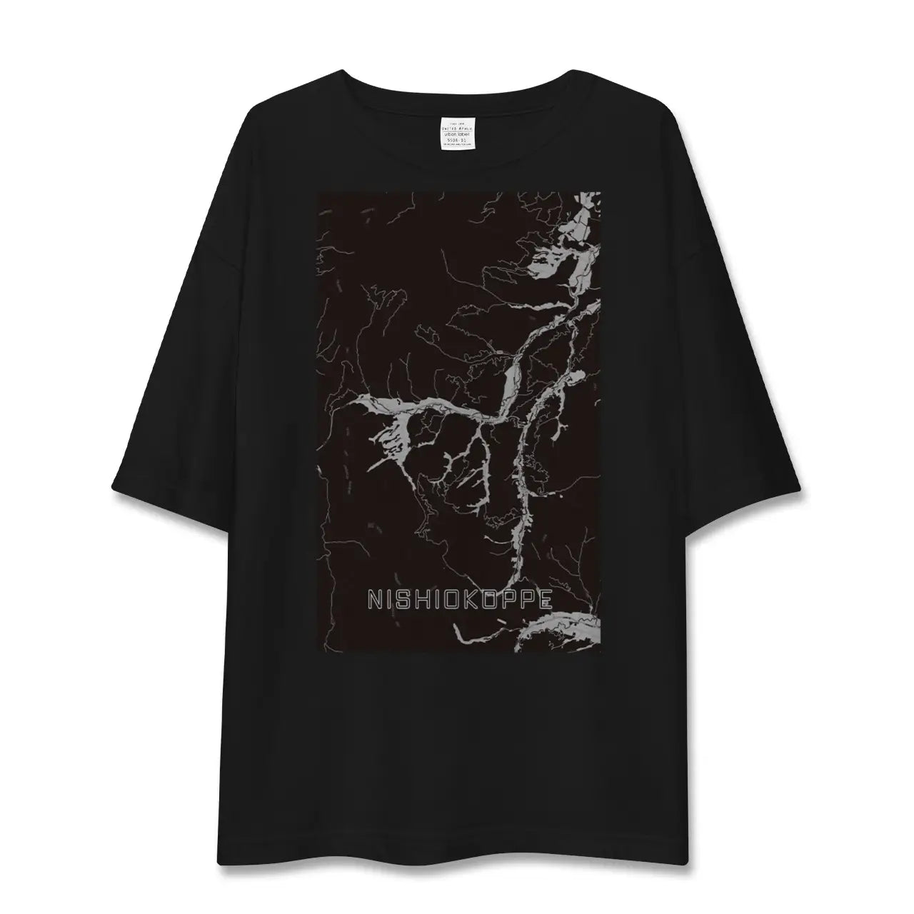 【西興部(北海道)】地図柄ビッグシルエットTシャツ