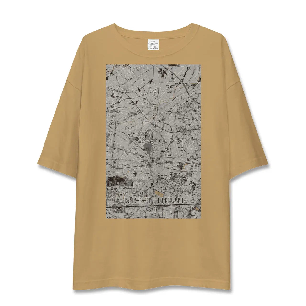 【西東京(東京都)】地図柄ビッグシルエットTシャツ
