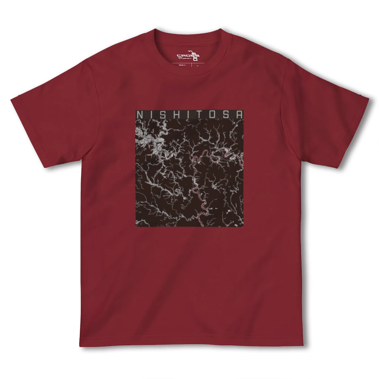 【西土佐(高知県)】地図柄ヘビーウェイトTシャツ