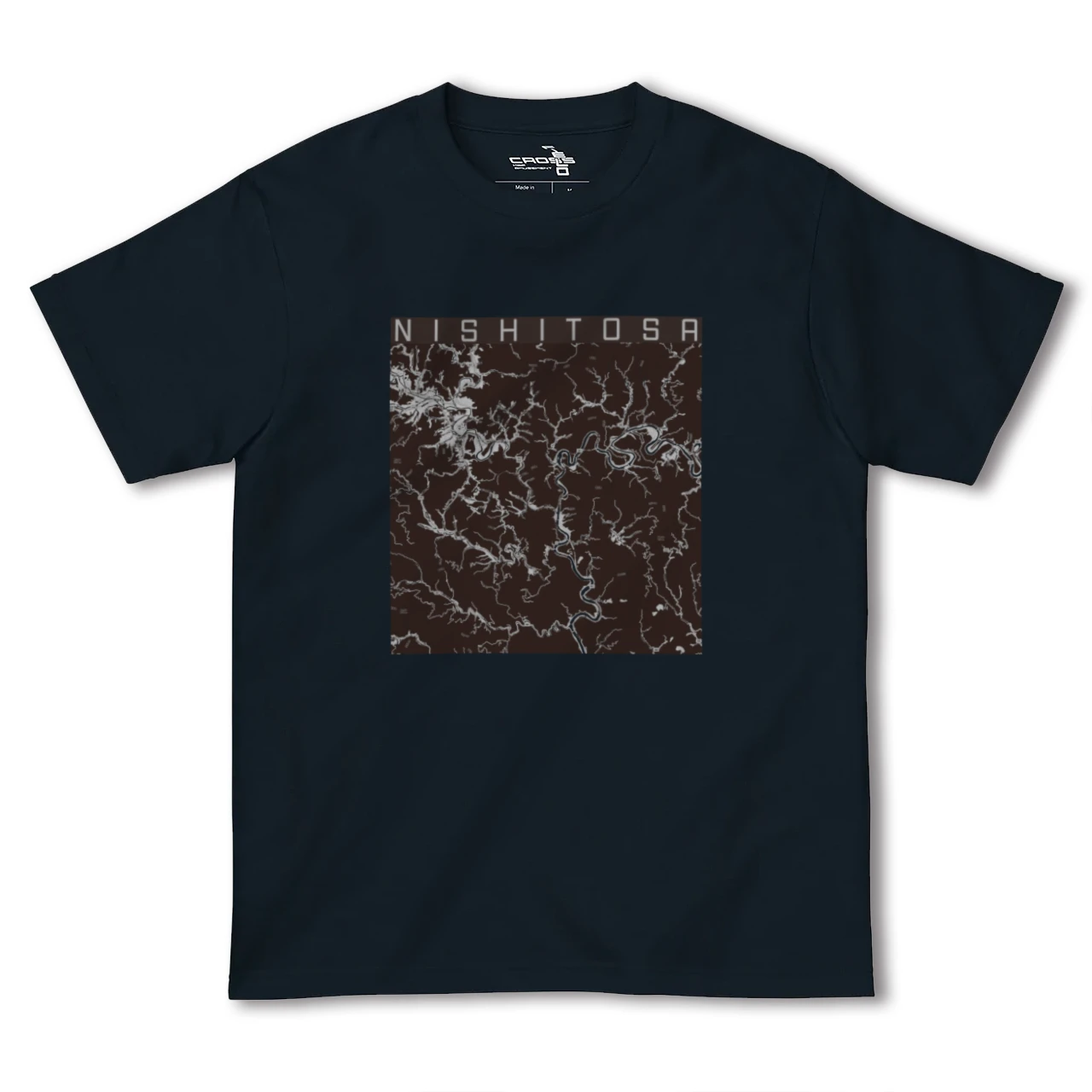 【西土佐(高知県)】地図柄ヘビーウェイトTシャツ
