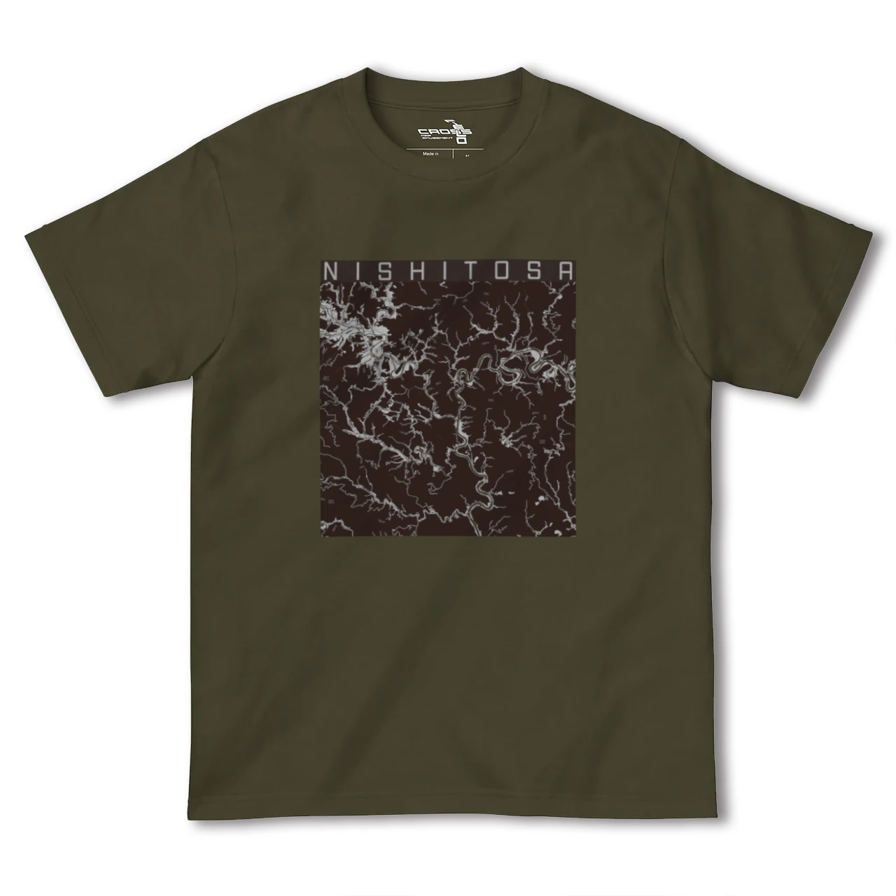 【西土佐(高知県)】地図柄ヘビーウェイトTシャツ