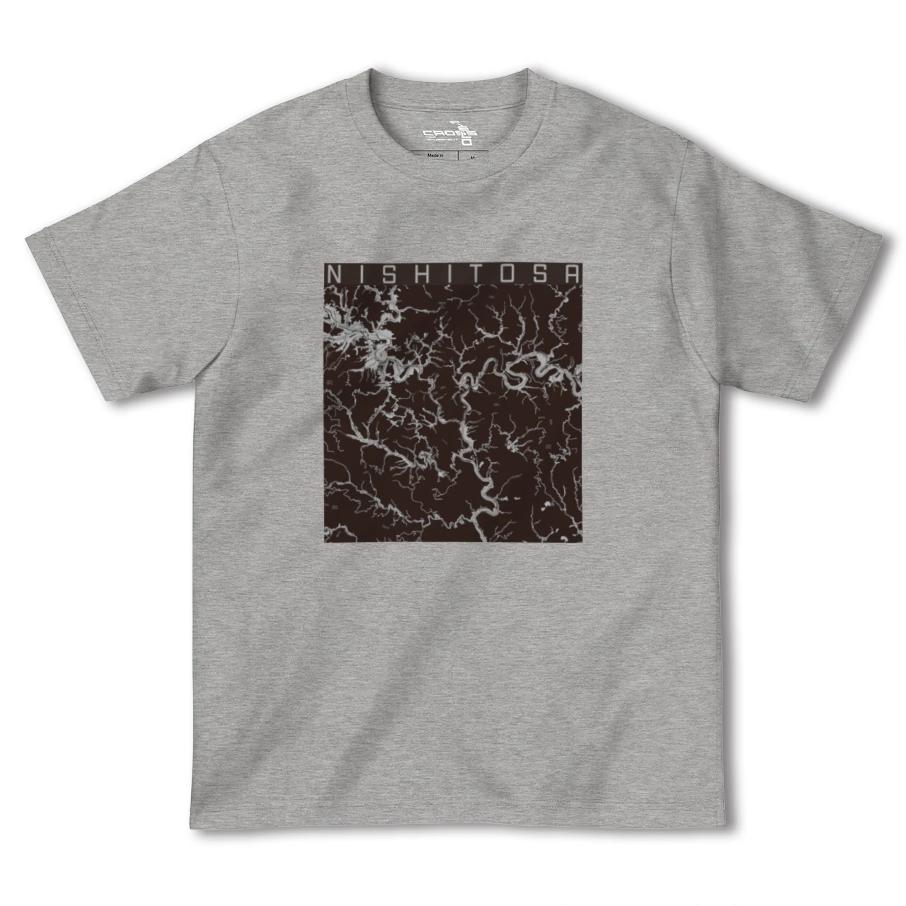 【西土佐(高知県)】地図柄ヘビーウェイトTシャツ