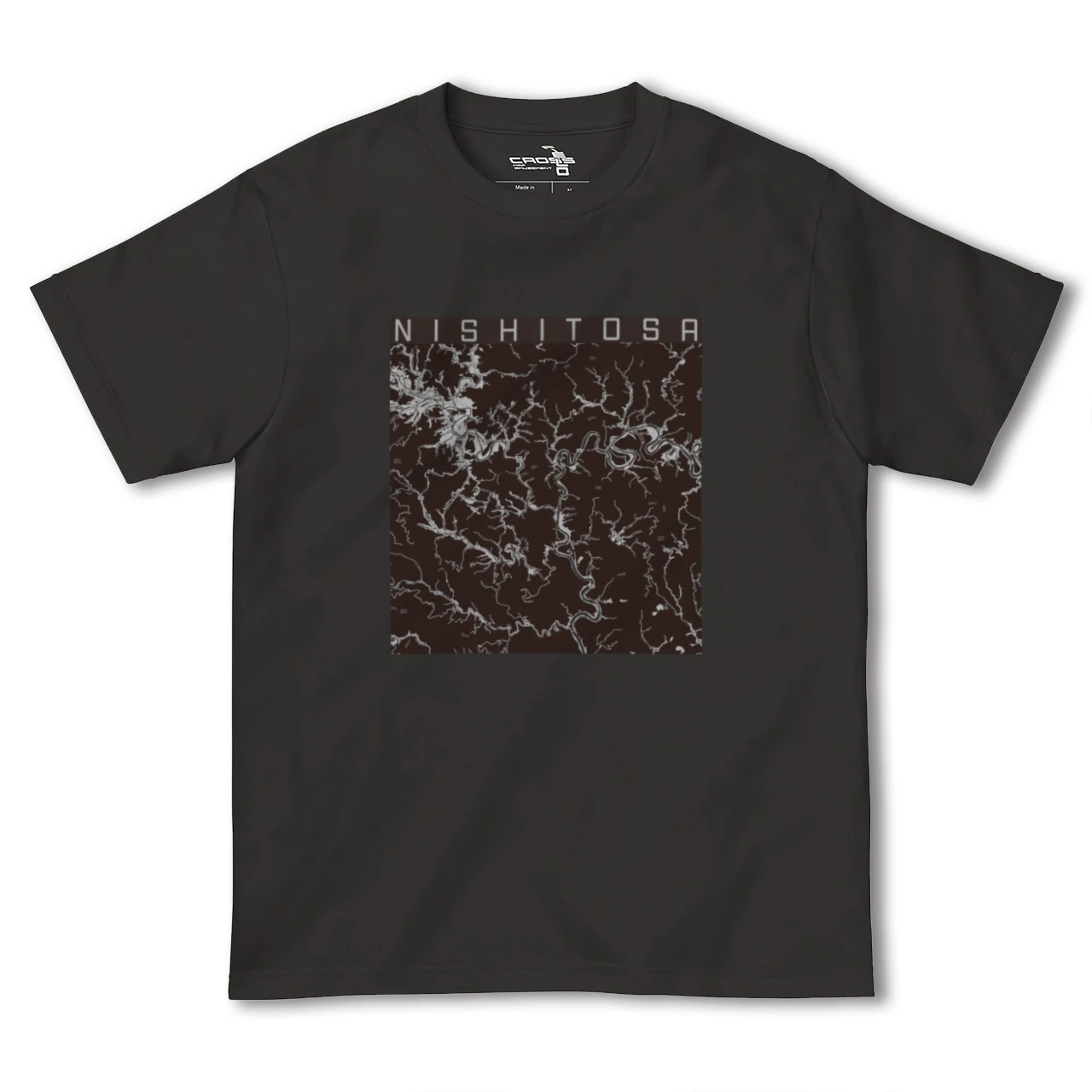 【西土佐(高知県)】地図柄ヘビーウェイトTシャツ