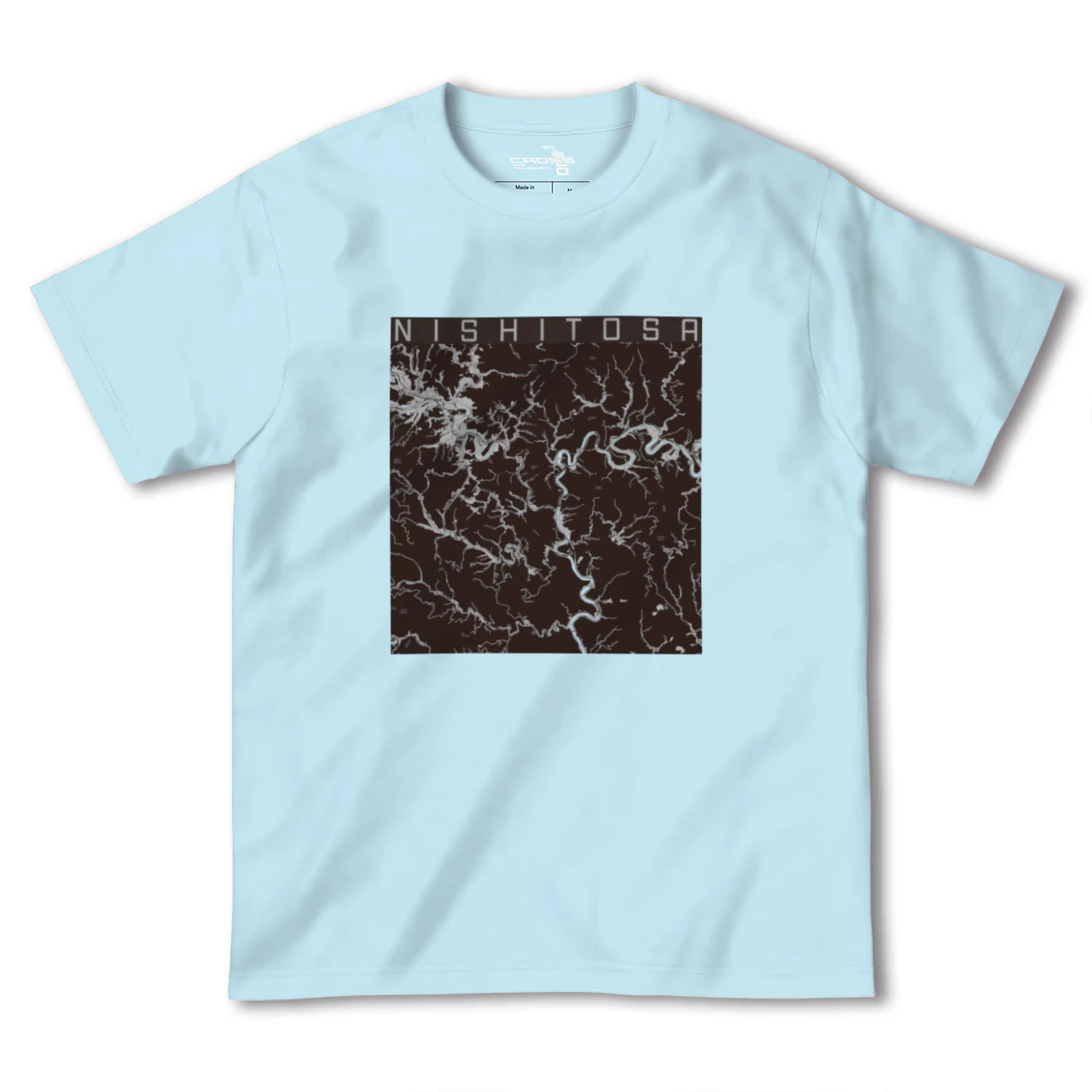【西土佐(高知県)】地図柄ヘビーウェイトTシャツ