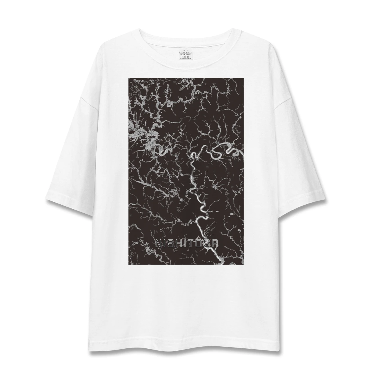 【西土佐(高知県)】地図柄ビッグシルエットTシャツ