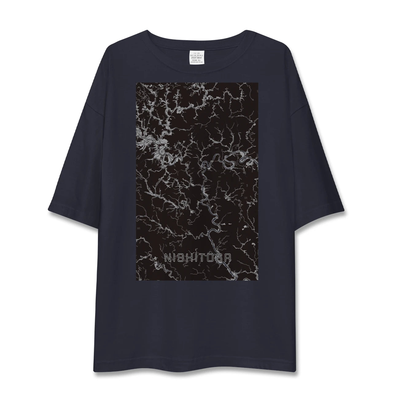 【西土佐(高知県)】地図柄ビッグシルエットTシャツ