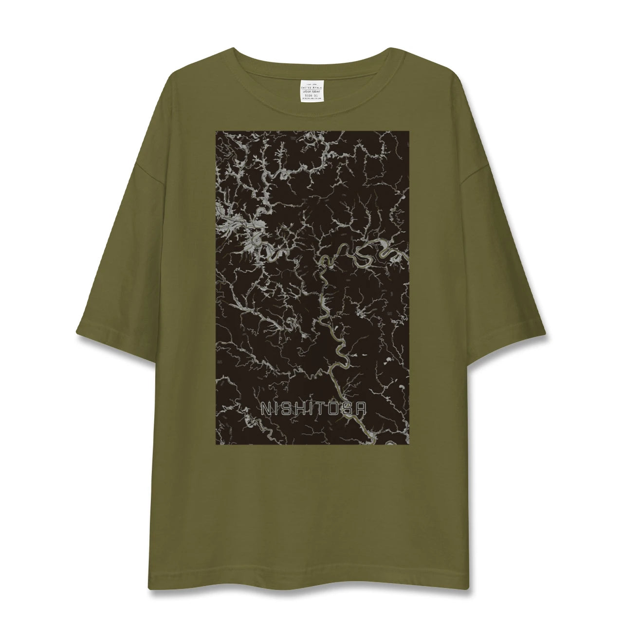 【西土佐(高知県)】地図柄ビッグシルエットTシャツ