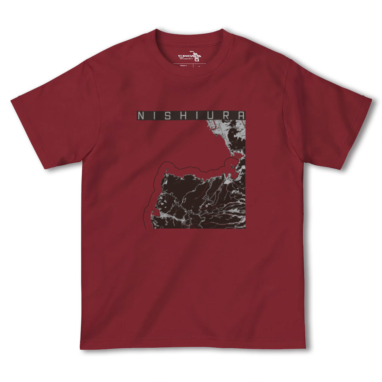 【西浦(静岡県)】地図柄ヘビーウェイトTシャツ