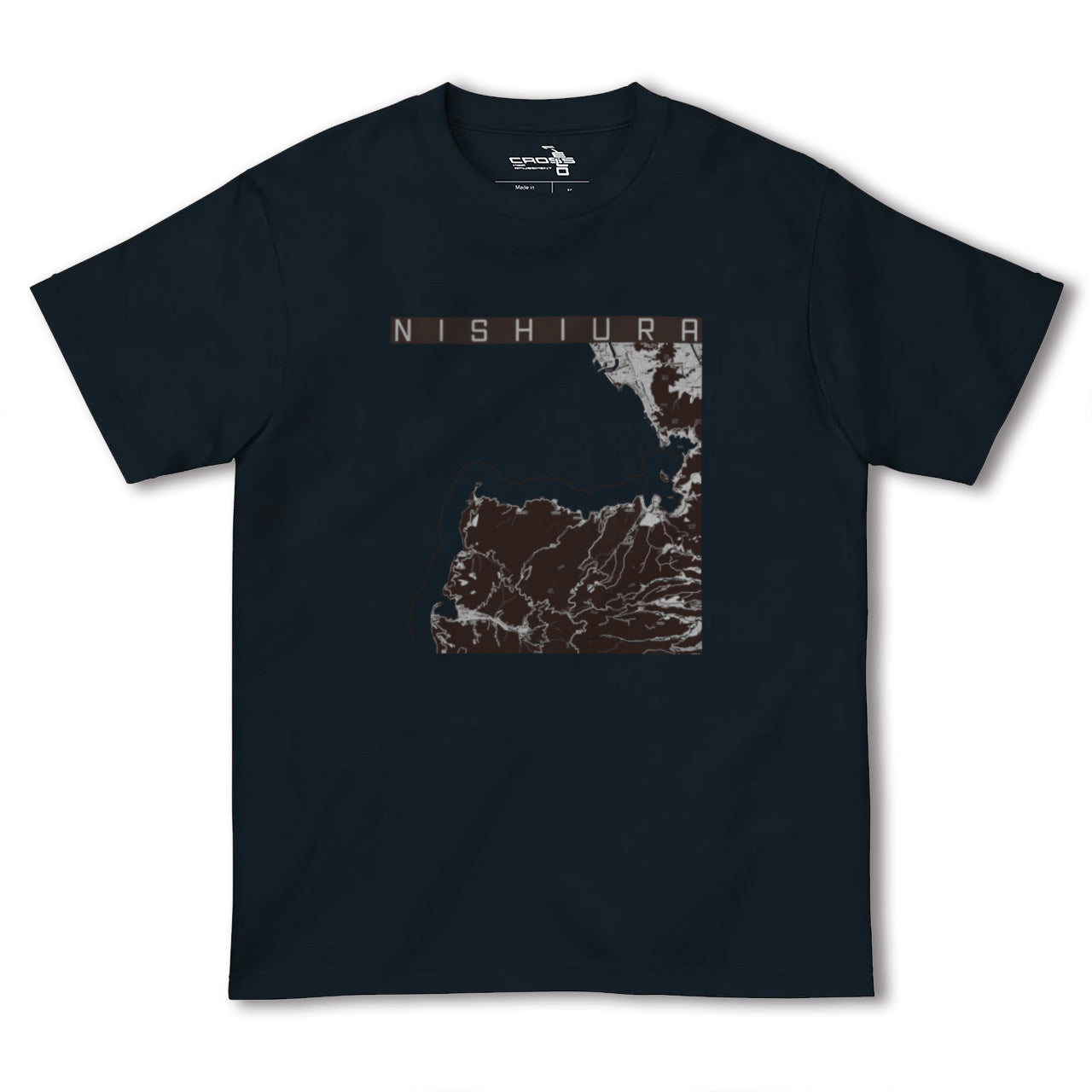 【西浦(静岡県)】地図柄ヘビーウェイトTシャツ