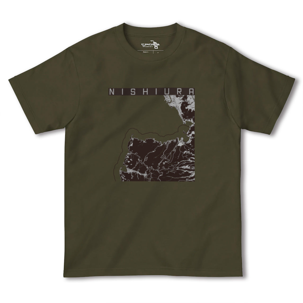 【西浦(静岡県)】地図柄ヘビーウェイトTシャツ