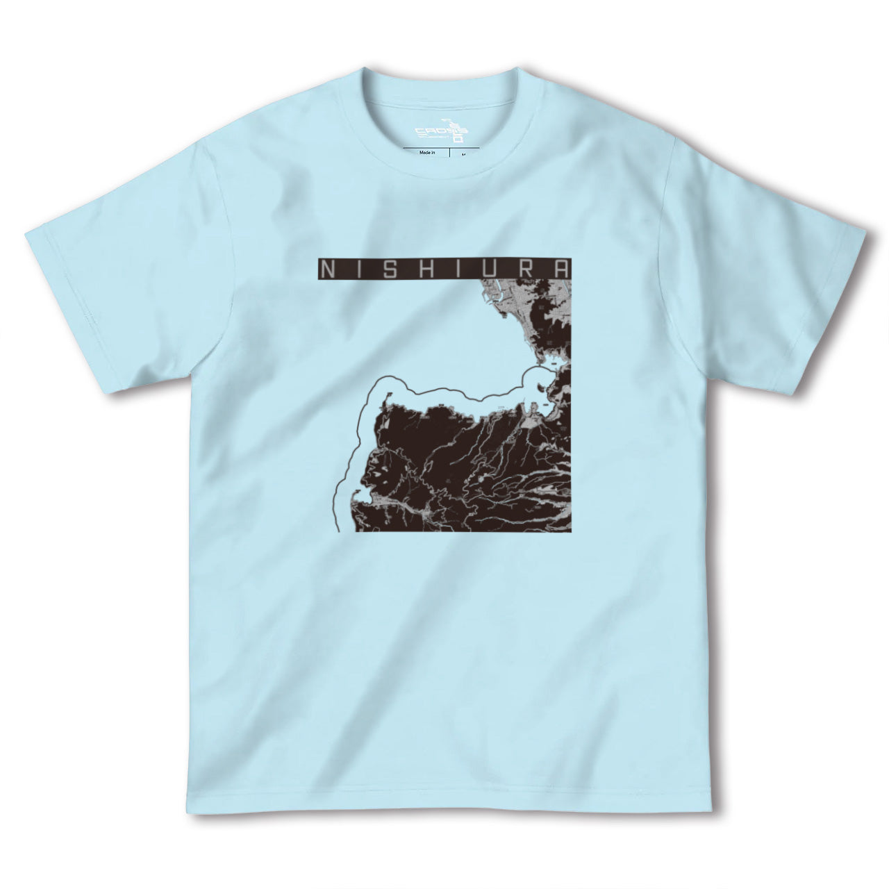 【西浦(静岡県)】地図柄ヘビーウェイトTシャツ