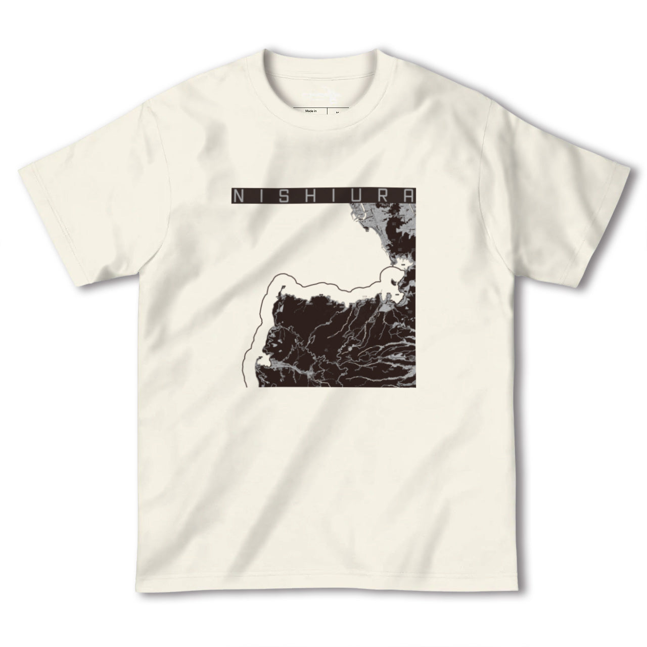 【西浦(静岡県)】地図柄ヘビーウェイトTシャツ