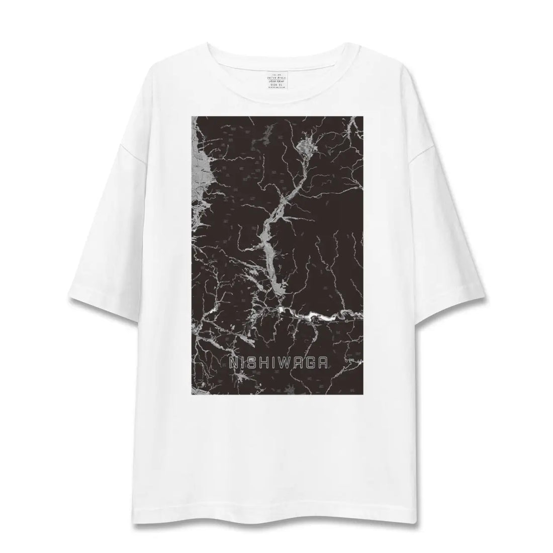 【西和賀(岩手県)】地図柄ビッグシルエットTシャツ