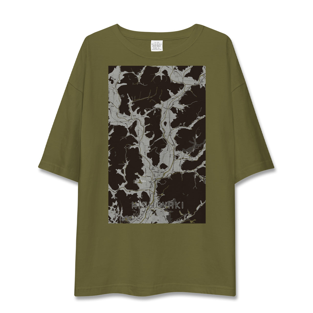 【西脇(兵庫県)】地図柄ビッグシルエットTシャツ