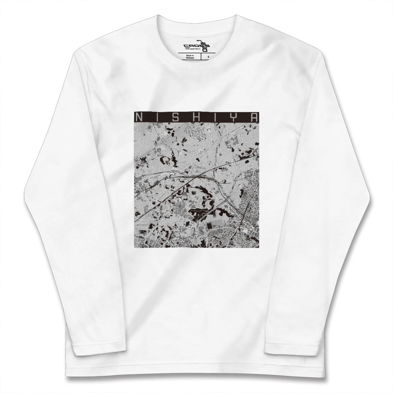 【西谷(神奈川県)】地図柄ロングスリーブTシャツ