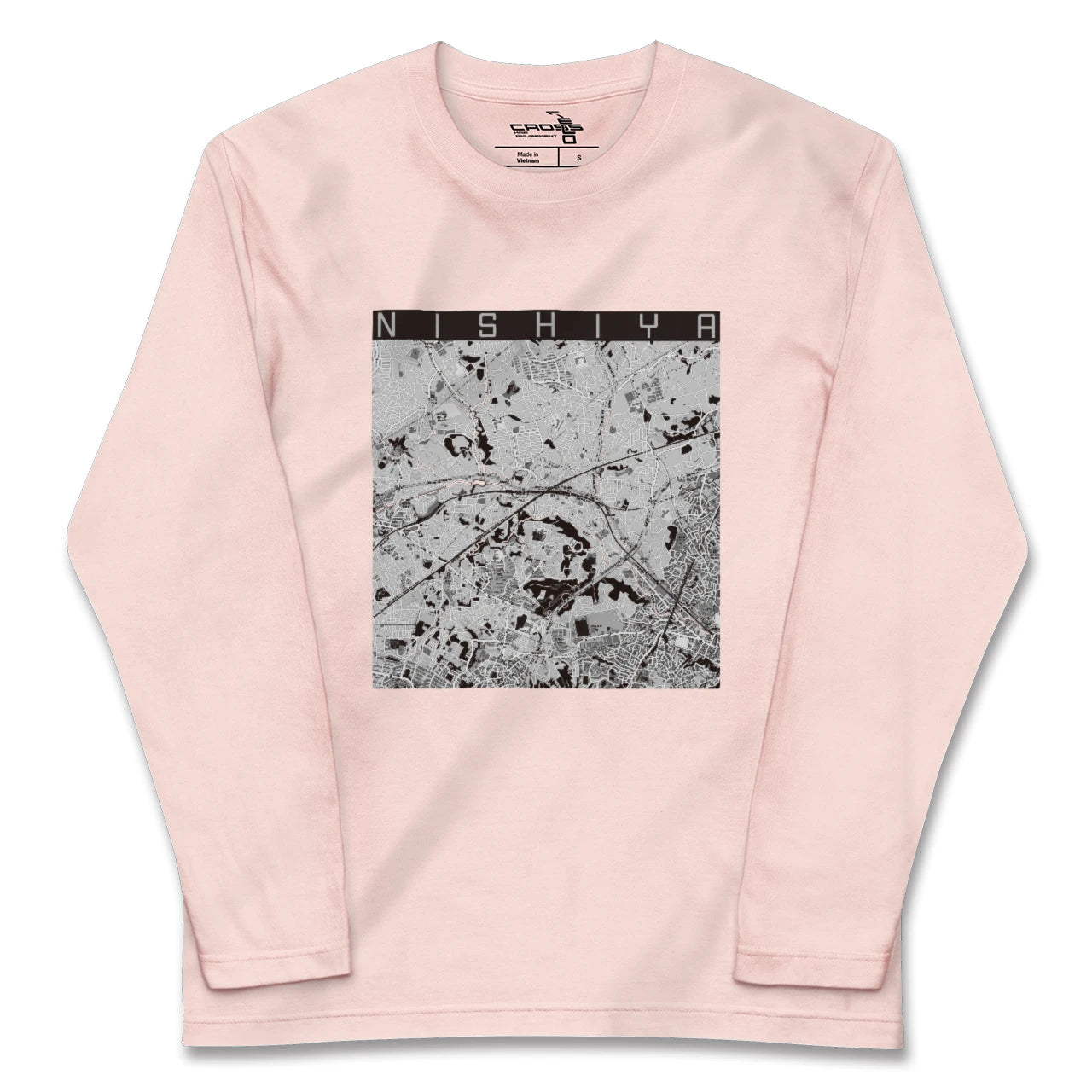 【西谷(神奈川県)】地図柄ロングスリーブTシャツ