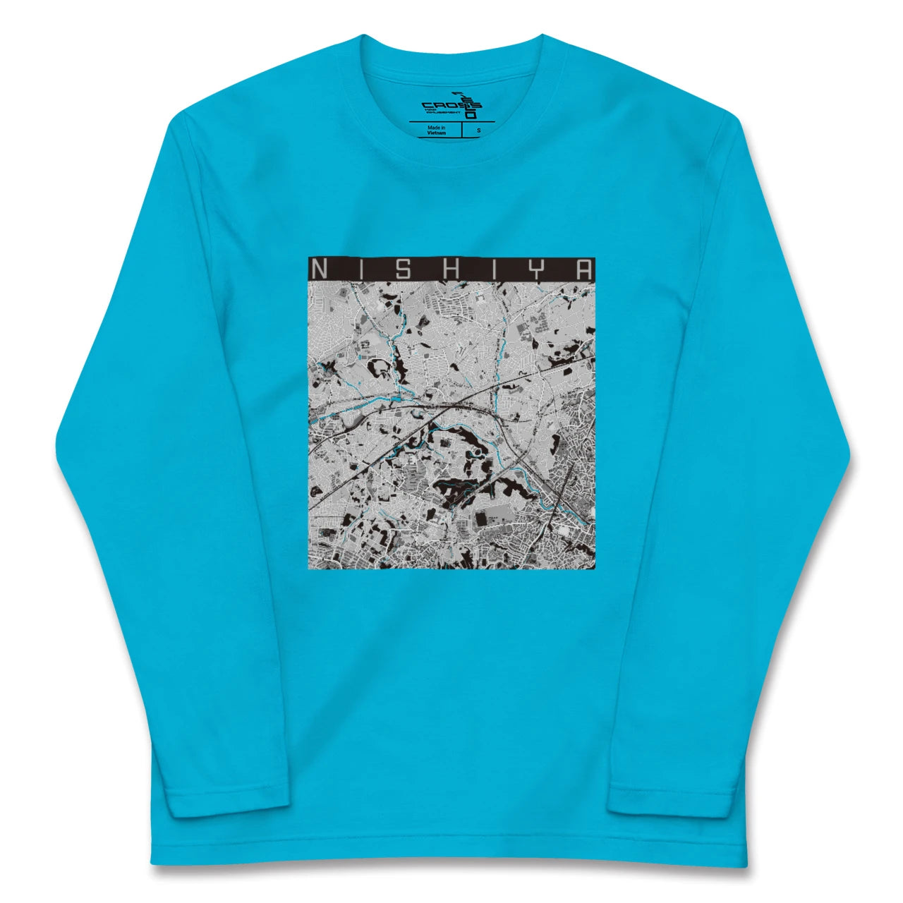 【西谷(神奈川県)】地図柄ロングスリーブTシャツ