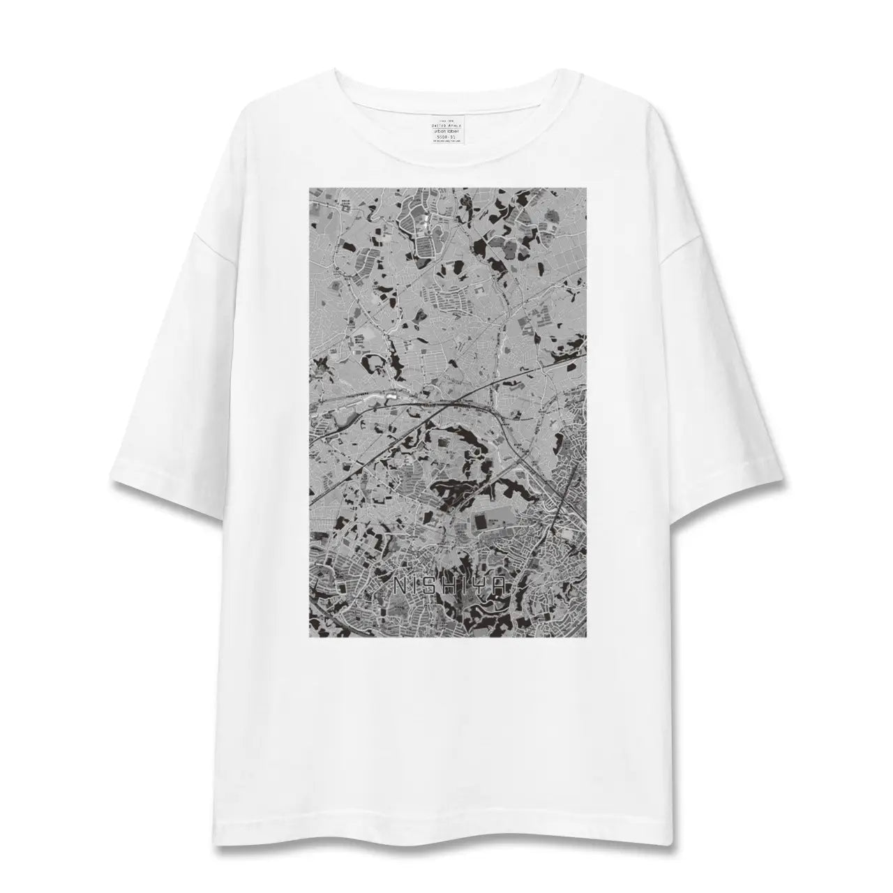 【西谷(神奈川県)】地図柄ビッグシルエットTシャツ