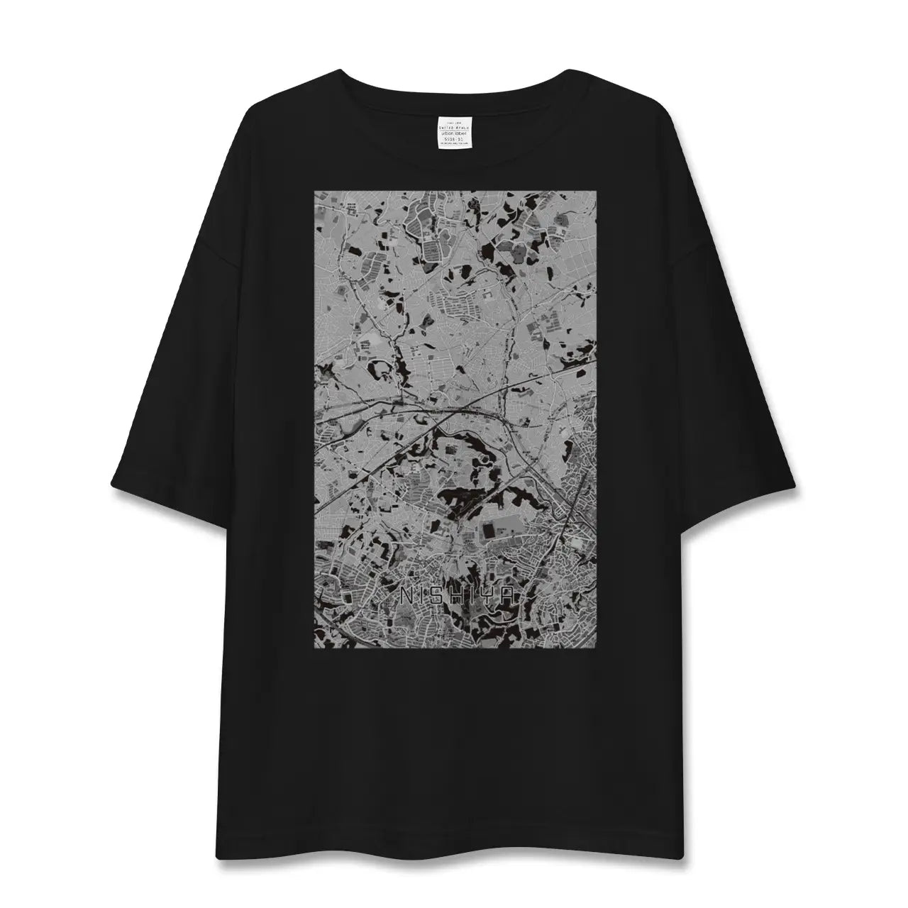 【西谷(神奈川県)】地図柄ビッグシルエットTシャツ